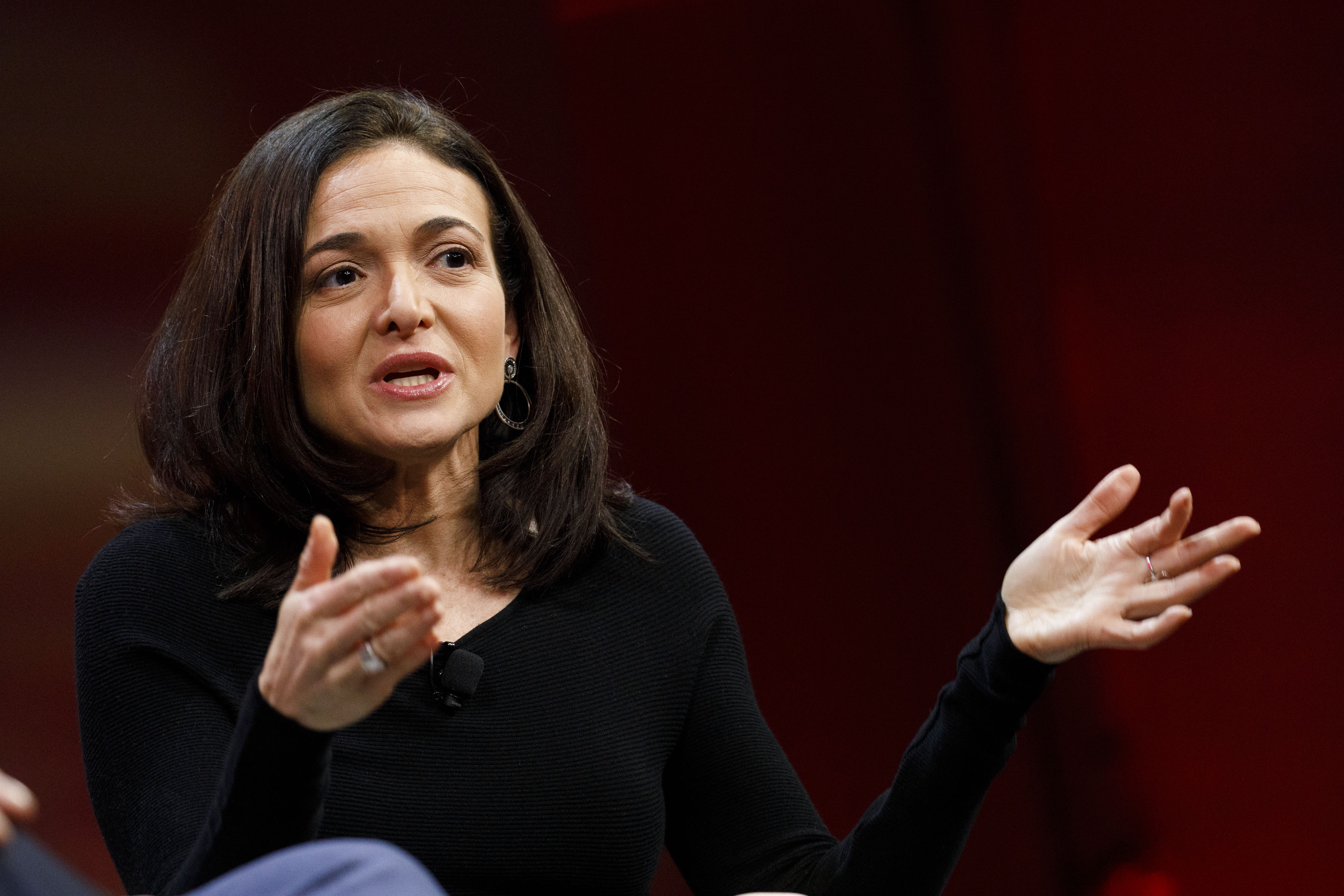 Sheryl Sandberg, chief operating officer of Facebook Inc., speaks during the 2018 Makers Conference in Hollywood, California, U.S., on Tuesday, Feb. 6, 2018. (Bloomberg—Bloomberg via Getty Images)
