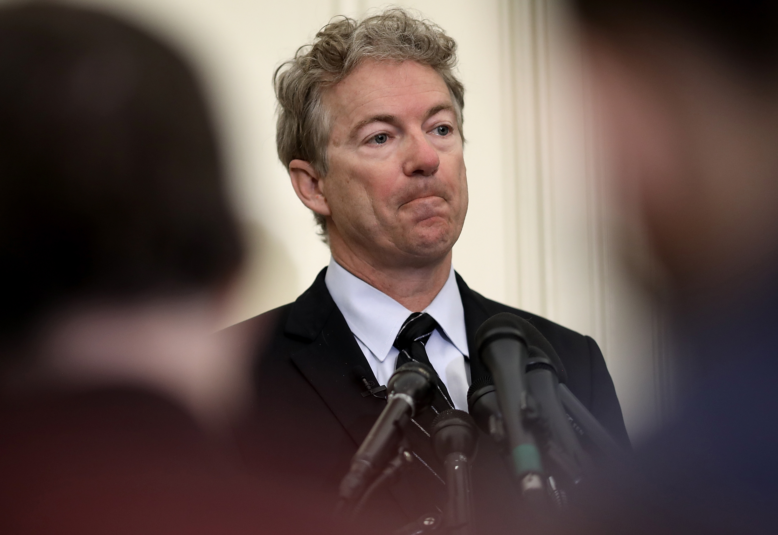 Sen. Rand Paul (R-KY) speaks during a press conference at the U.S. Capitol on March 14, 2018 in Washington, DC. (Win McNamee—Getty Images)
