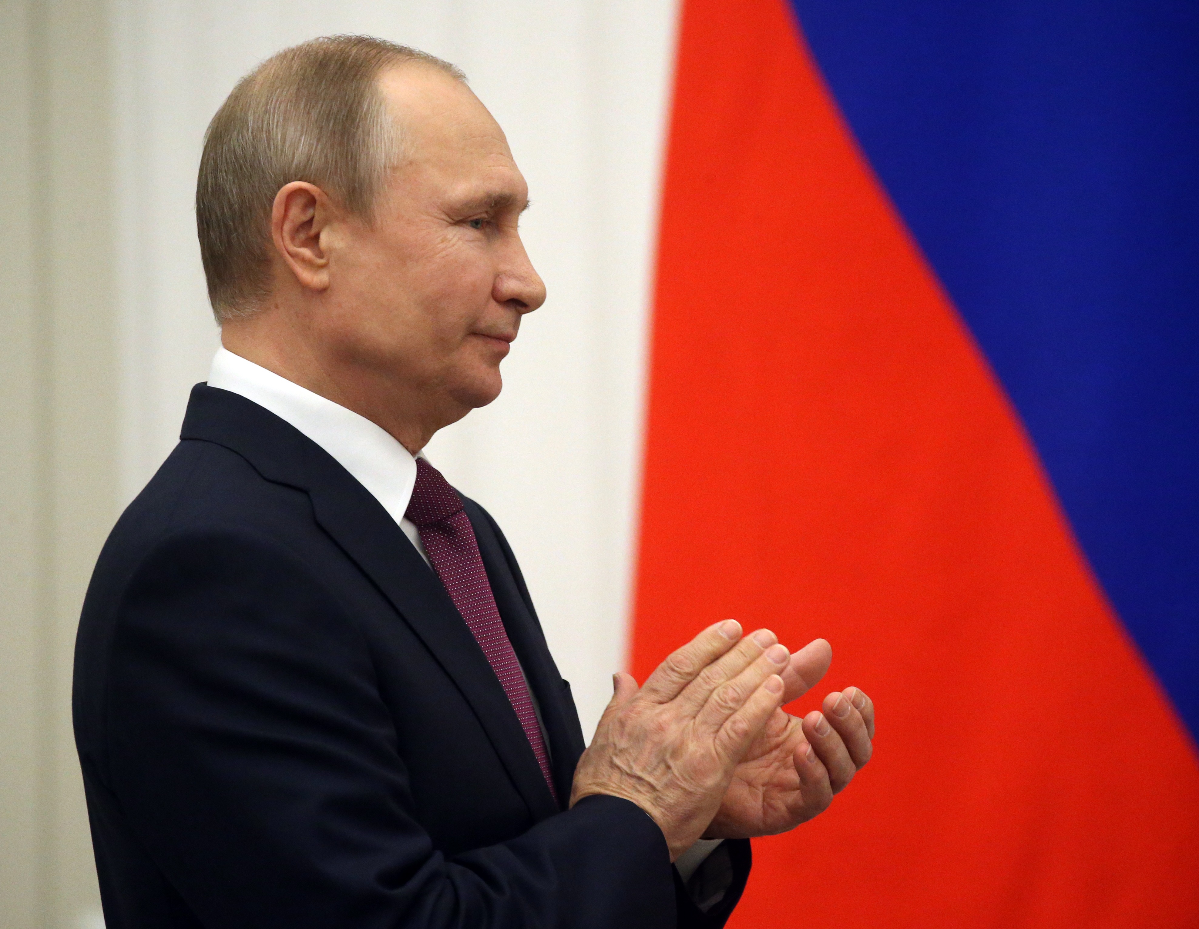 Russian President Vladimir Putin Attends Award Ceremony at the Kremlin
