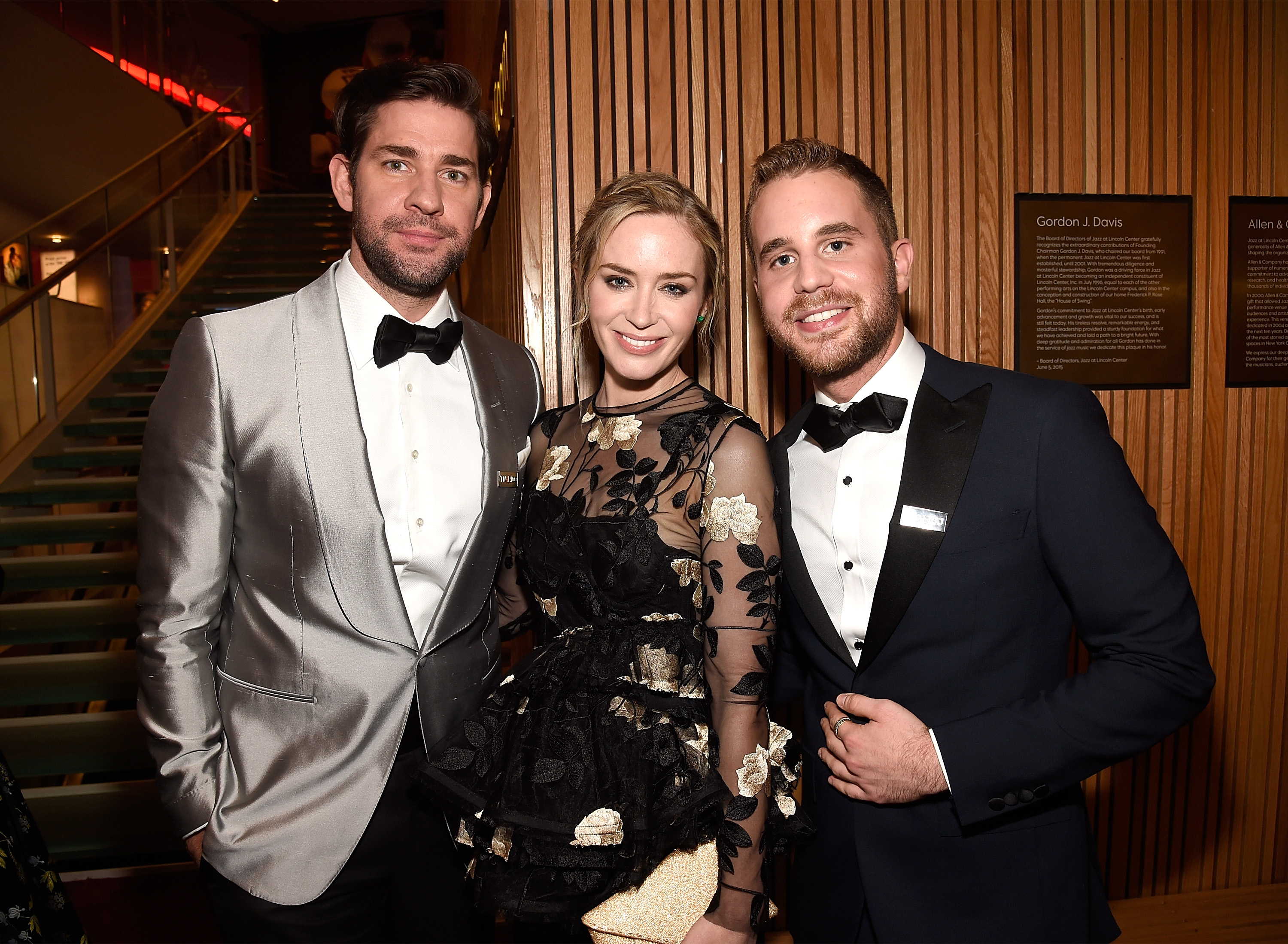 Actors John Krasinski, Emily Blunt and Ben Platt attend the 2018 Time 100 Gala at Jazz at Lincoln Center on April 24, 2018 in New York City. (Kevin Mazur&mdash;Getty Images for Time)