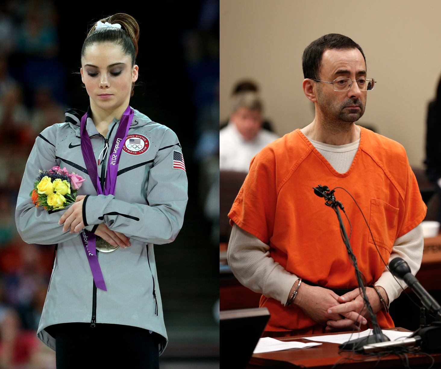 Mckayla Maroney and Larry Nassar (Getty Images)
