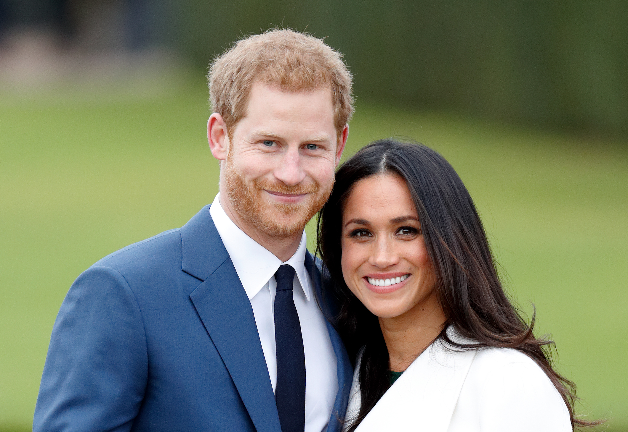 Prince Harry and Meghan Markle attend an official photocall to announce their engagement at The Sunken Gardens, Kensington Palace on November 27, 2017 in London, England.  Prince Harry and Meghan Markle have been a couple officially since November 2016 and are due to marry in Spring 2018. (Max Mumby - Indigo/Getty Images)