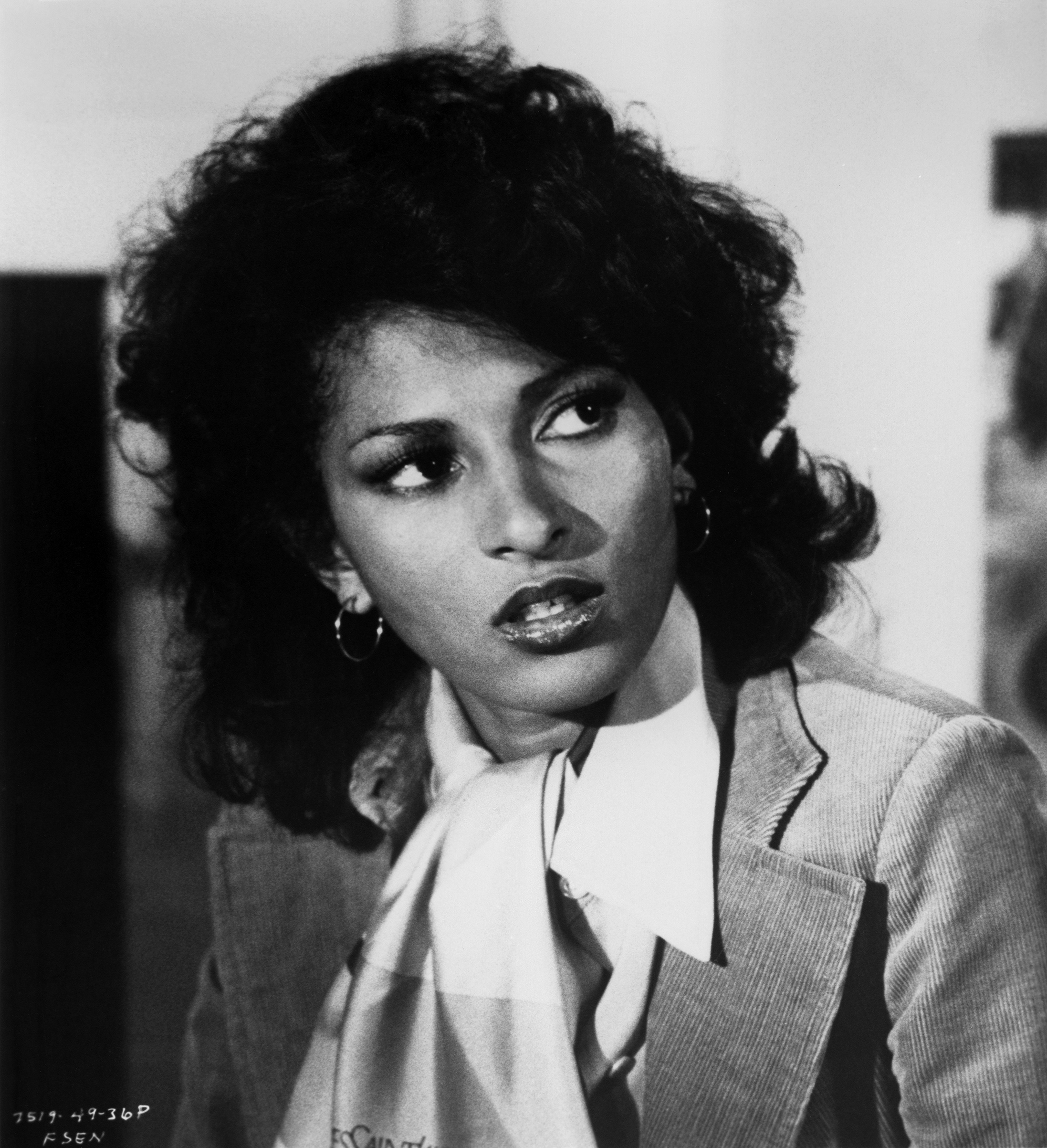 Actress Pam Grier poses for a portrait for the movie "Friday Foster" circa 1975 in Los Angeles