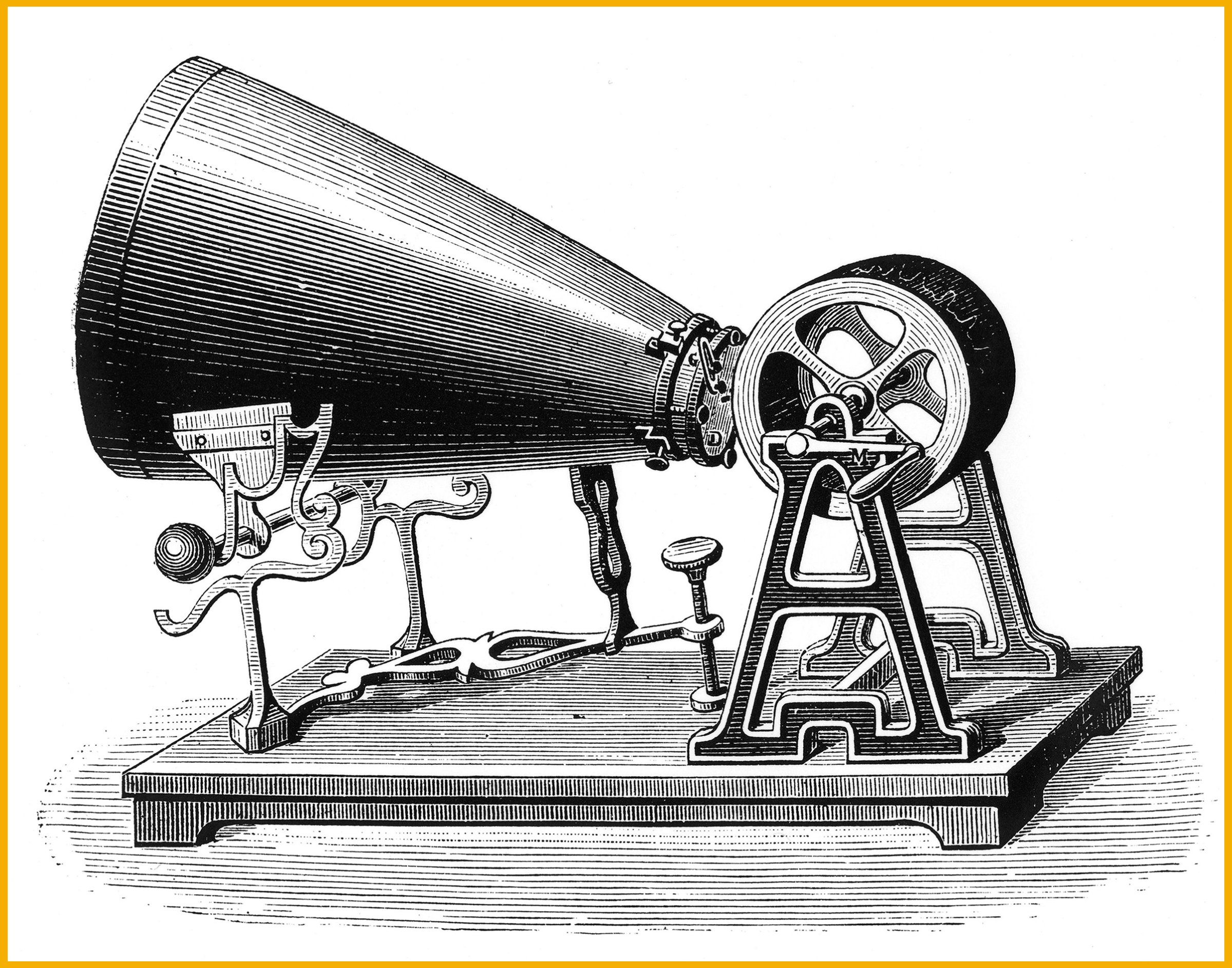 Phonautograph (c 1857) apparatus