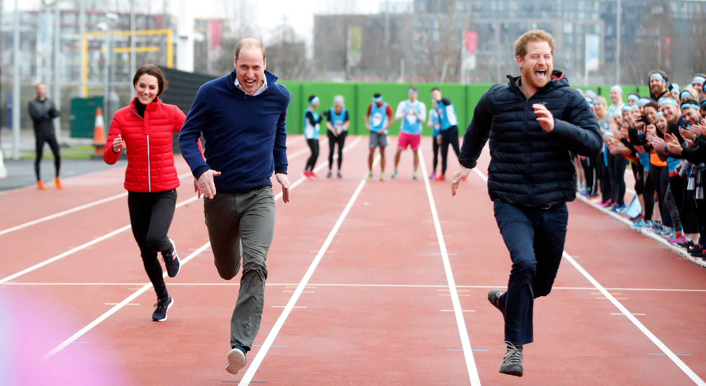 The Duke &amp; Duchess Of Cambridge And Prince Harry Join Team Heads Together At A London Marathon Training Day