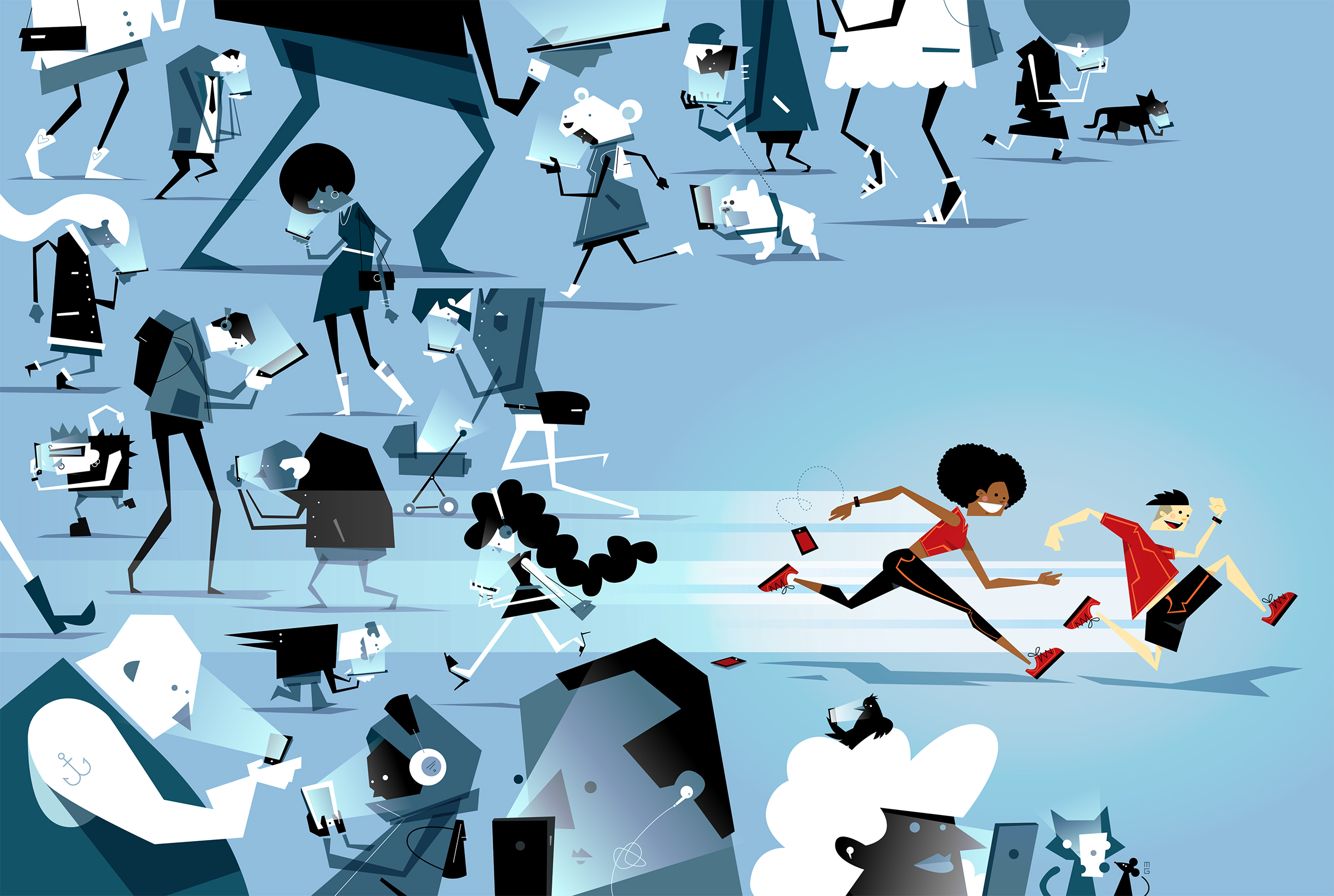 New apps can push better habits, more transparency (Illustration by Martin Gee for TIME)