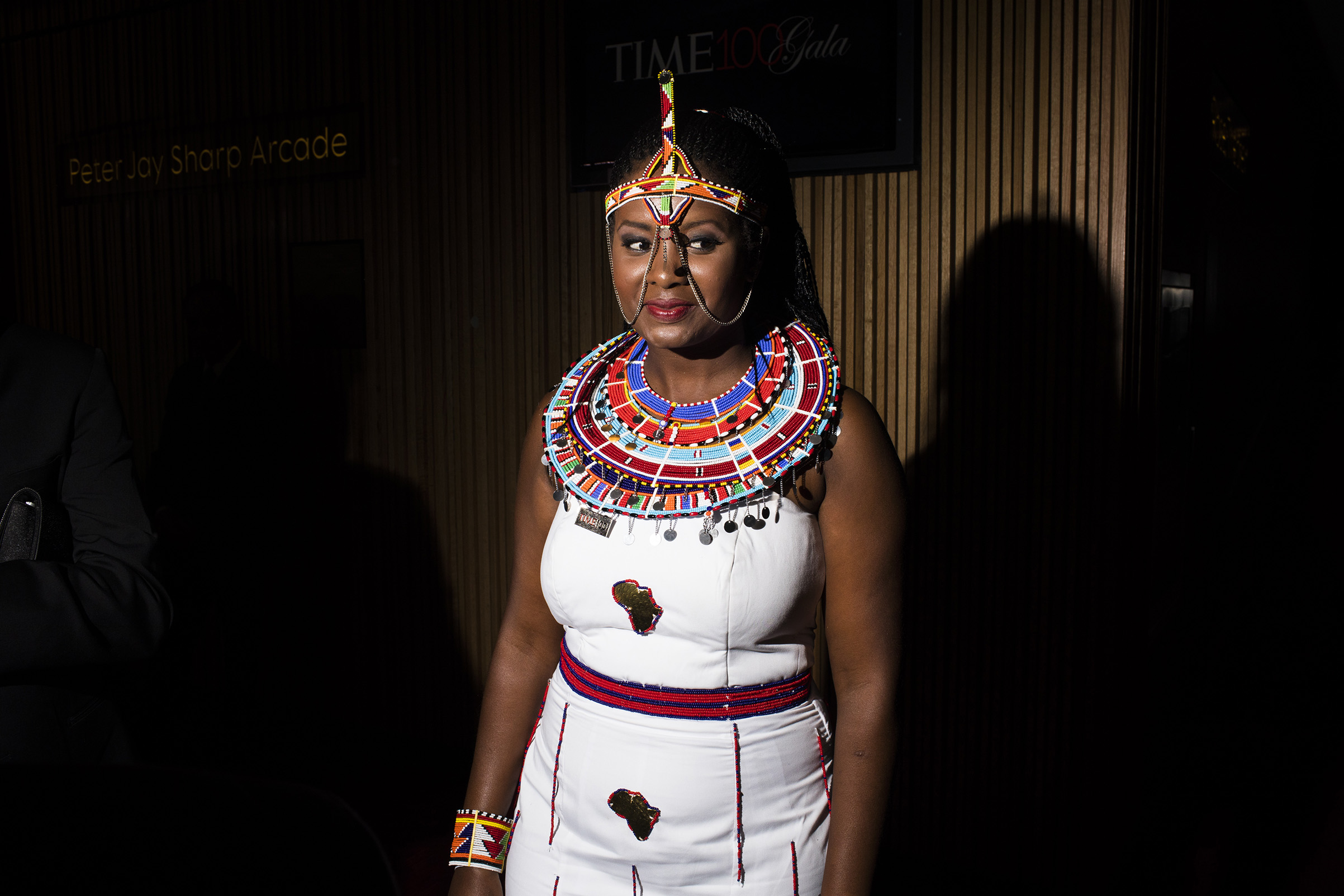 Human Rights Activist Nice Nailantei Leng'ete at the Time 100 Gala at Jazz at Lincoln Center on April 24, 2018 in New York City. (Landon Nordeman for TIME)