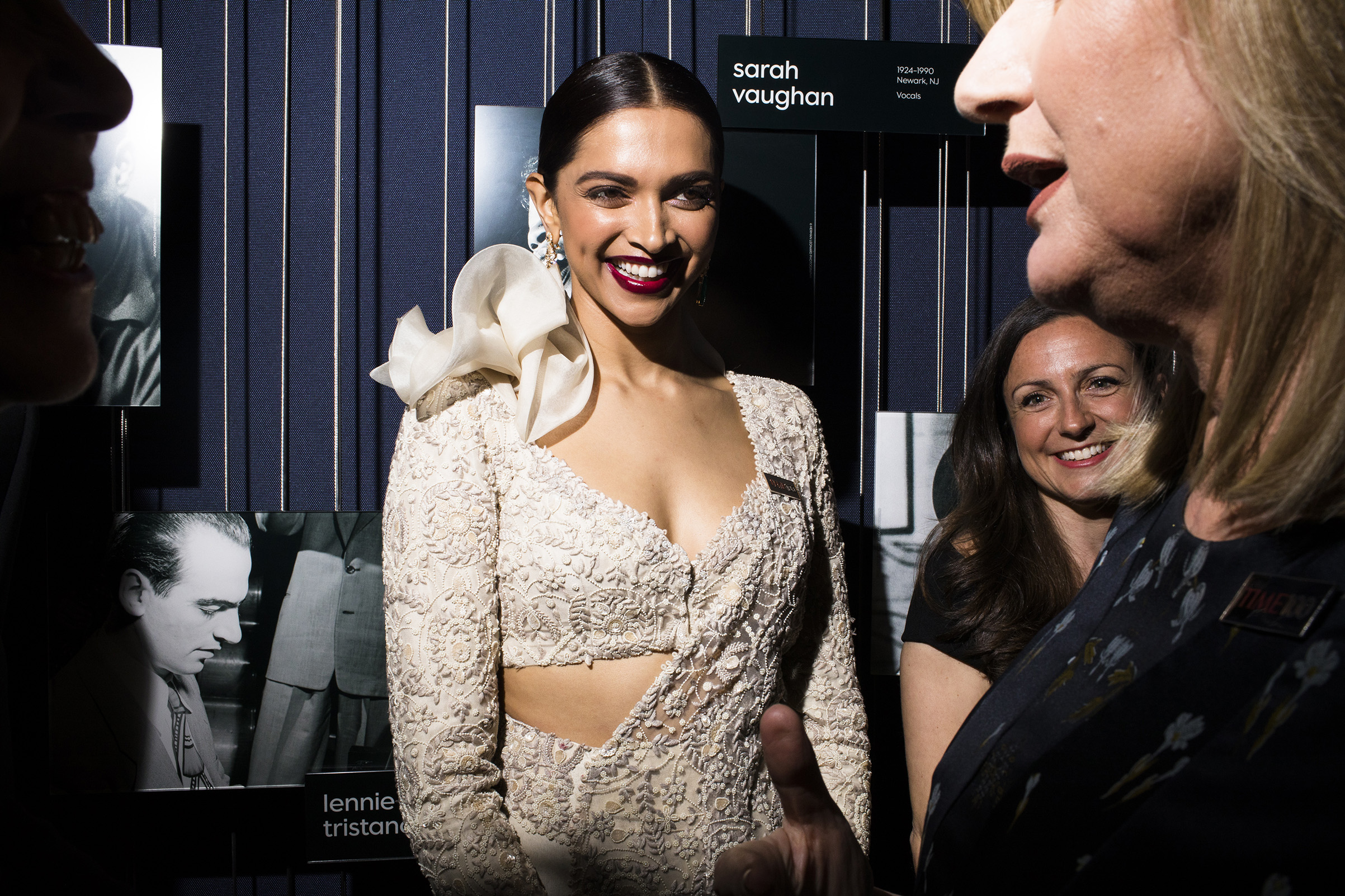 Deepika Padukone at the Time 100 Gala at Jazz at Lincoln Center on April 24, 2018 in New York City. (Landon Nordeman for TIME)
