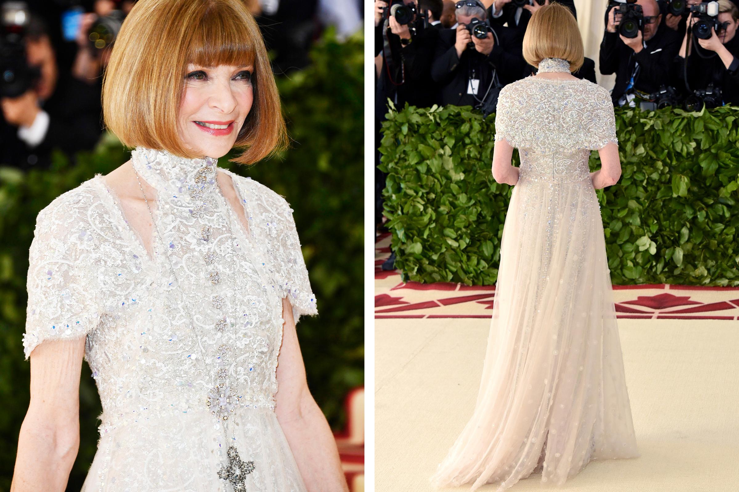 Anna Wintour attends the 2018 Met Gala