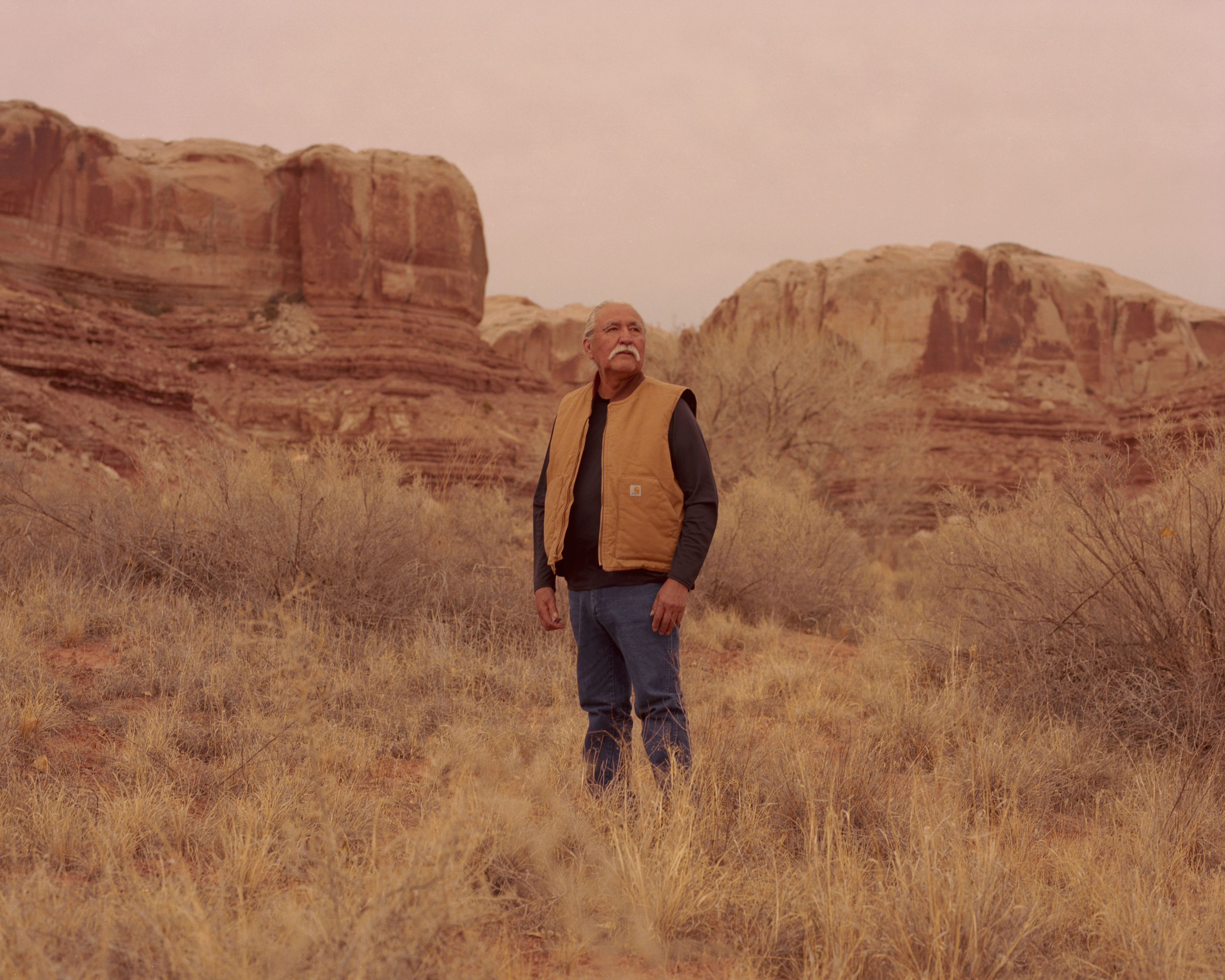 Willie Grayeyes is pictured in Bluff, Utah, one of the towns in Southeastern Utah where residents have been divided in their support of the monument. Grayeyes works with the Bears Ears Commission, a coalition of five tribes that was formed to help direct how the land in the national monument would be managed, according to plans laid out in the Obama proclamation. He has also been attempting to run for local office as a Democrat in San Juan County, where Bears Ears is located. The Republican-controlled commission has opposed the monument and officials have been seeking to prove that Grayeyes is not eligible to run. A new set of commissioners more sympathetic to tribes could work to support the monument. As it stands, the county has requested to join the Bears Ears lawsuit as a defendant, alongside President Trump. (Ryan Shorosky for TIME)