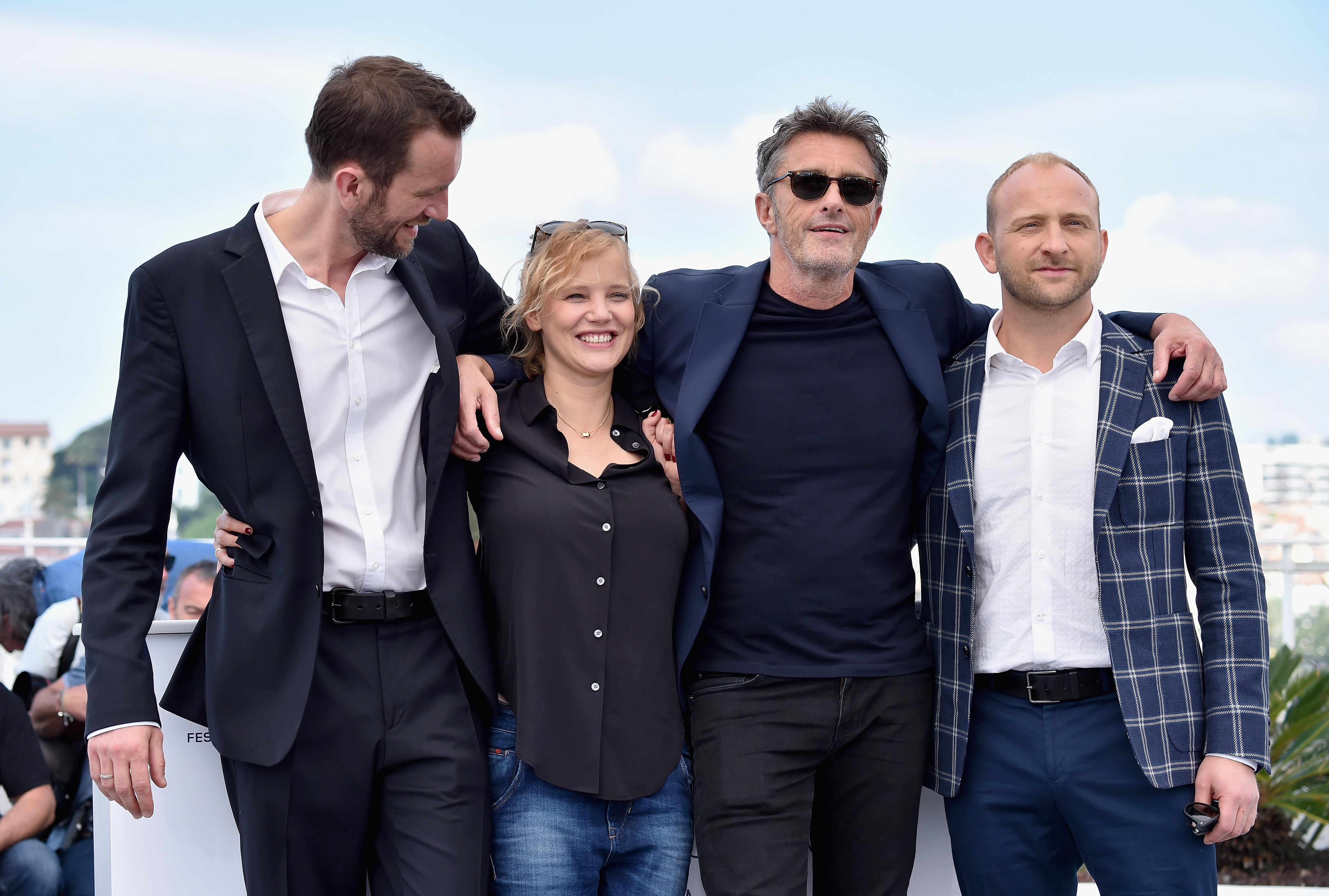 Actor Tomasz Kot, actress Joanna Kulig, director Pawel Pawlikowsk and actor Borys Szyc at the 71st annual Cannes Film Festival on May 11, 2018 in Cannes, France.
