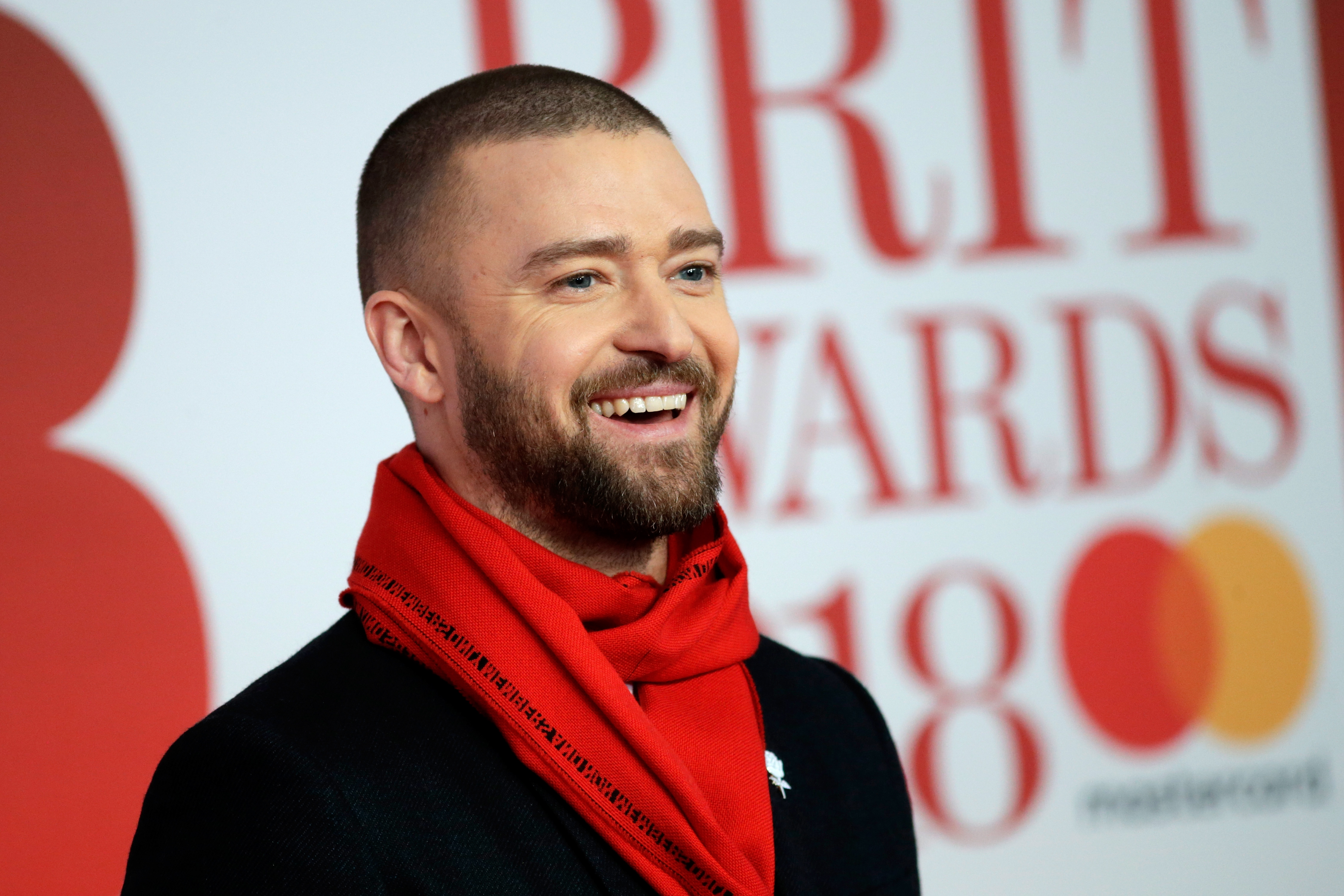 Justin Timberlake attends The BRIT Awards 2018 held at The O2 Arena in London, England on Feb. 21, 2018. (John Phillips—Getty Images)