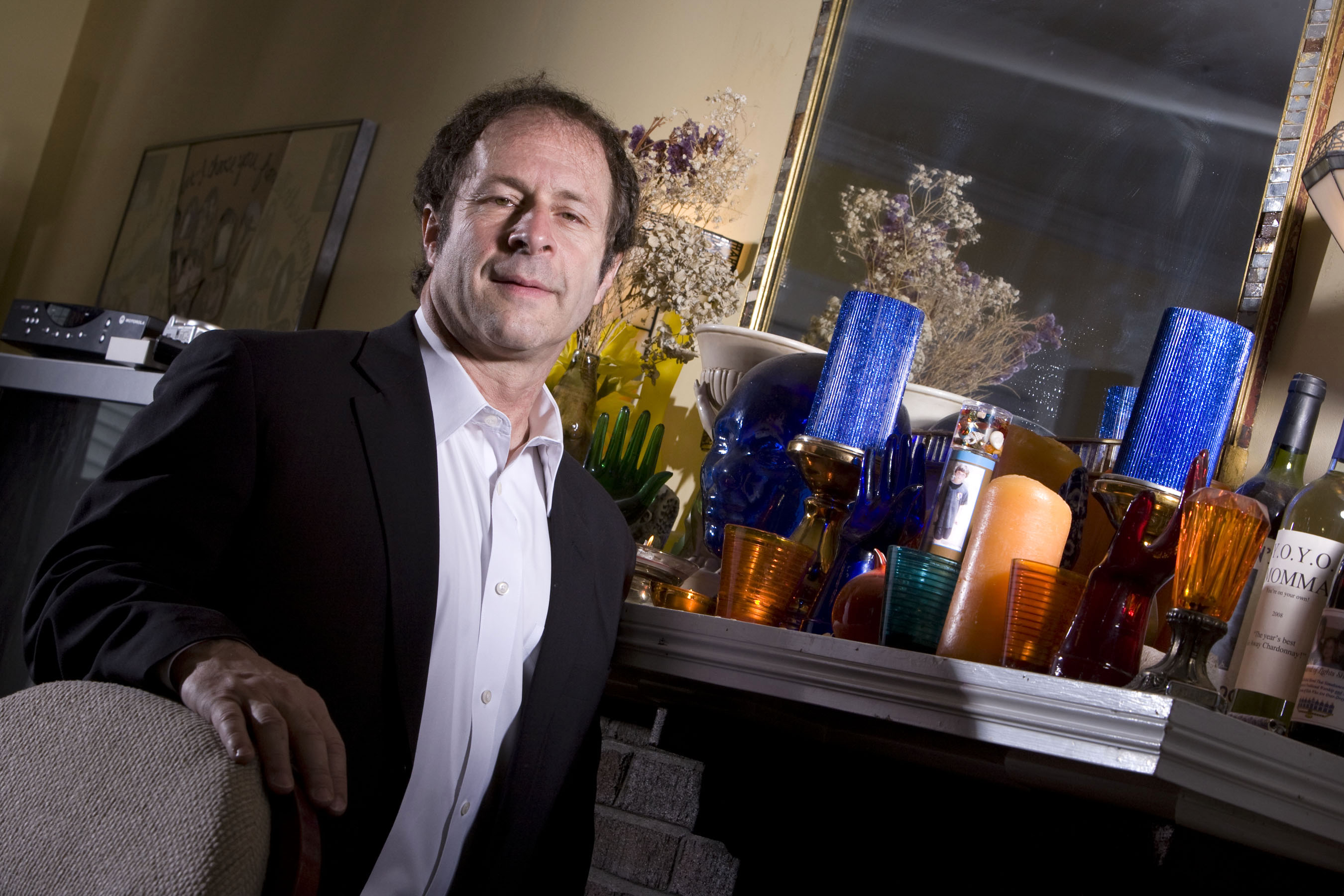 Rick Doblin, president and founder of the Multidisciplinary Association for Psychedelic Studies, poses for a portrait at his home in Belmont, Massachusetts, U.S., on Friday, April 11, 2008. Four decades after the Grateful Dead and Timothy Leary made acid trips a counter-cultural rite of passage, Rick Doblin is trying to shake the drug's hippie image and reclaim its use as a medicine. (Bloomberg—Bloomberg via Getty Images)