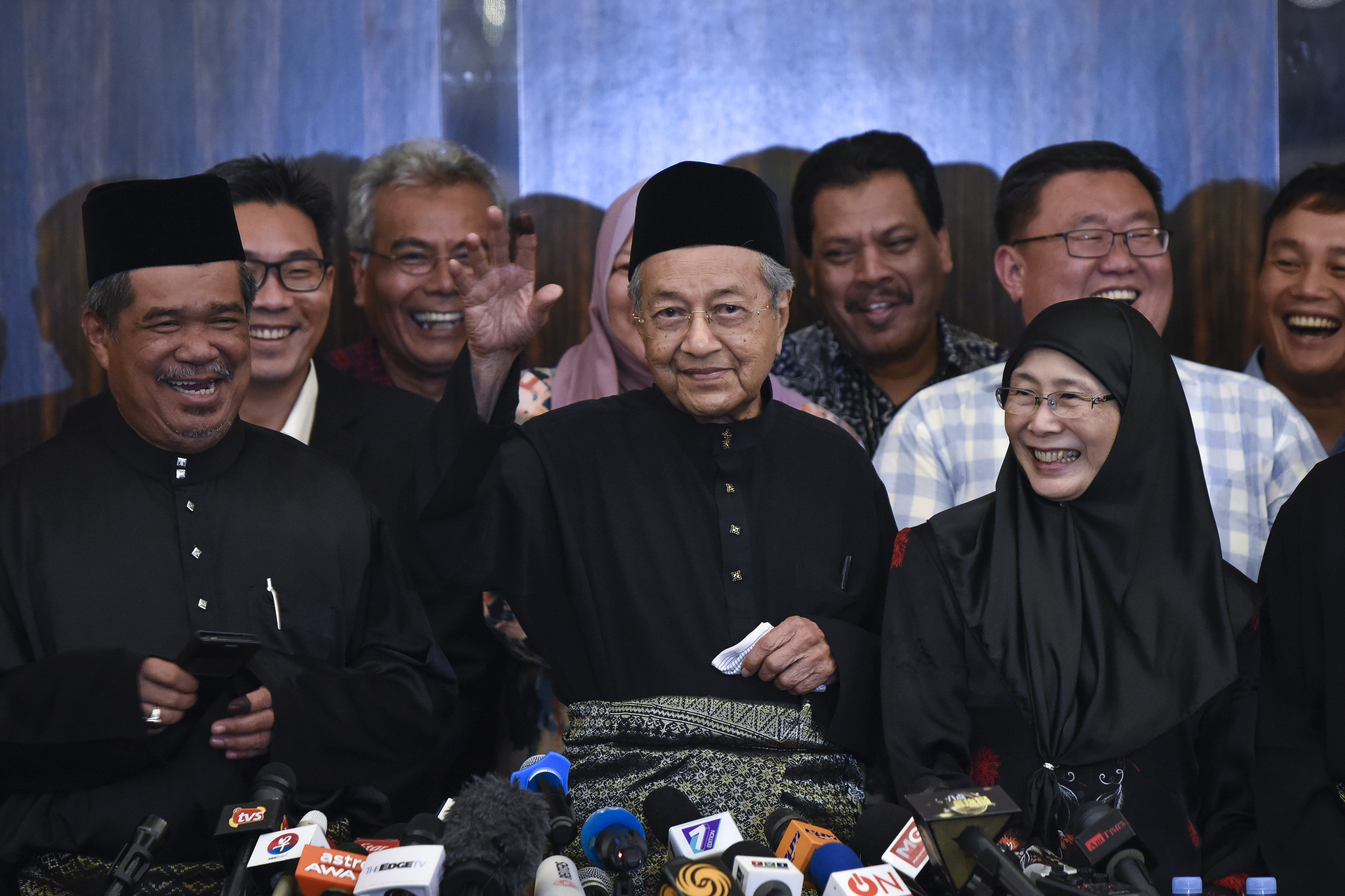 The 7th Malaysian Prime Minister and opposition candidate Mahathir Mohamad during a press conference on May 10, 2018 in Kuala Lumpur, Malaysia. (Chris Jung—NurPhoto/Getty Images)