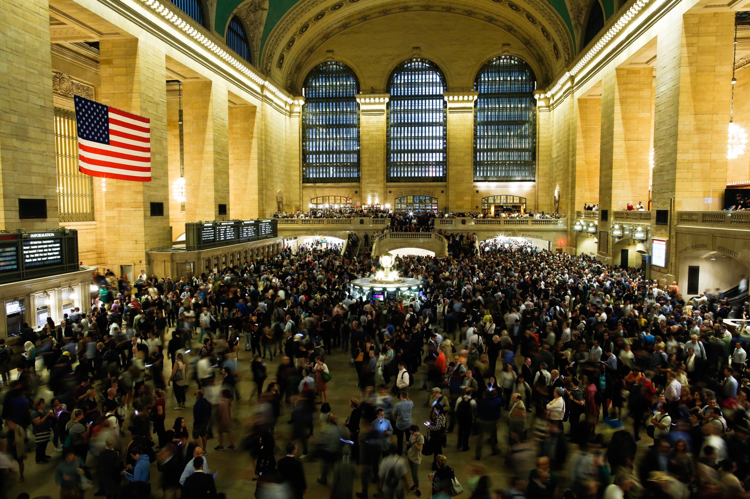 Severe Thunderstorm Snarls Evening Commute At New York's Grand Central, As Many Trains Suspended
