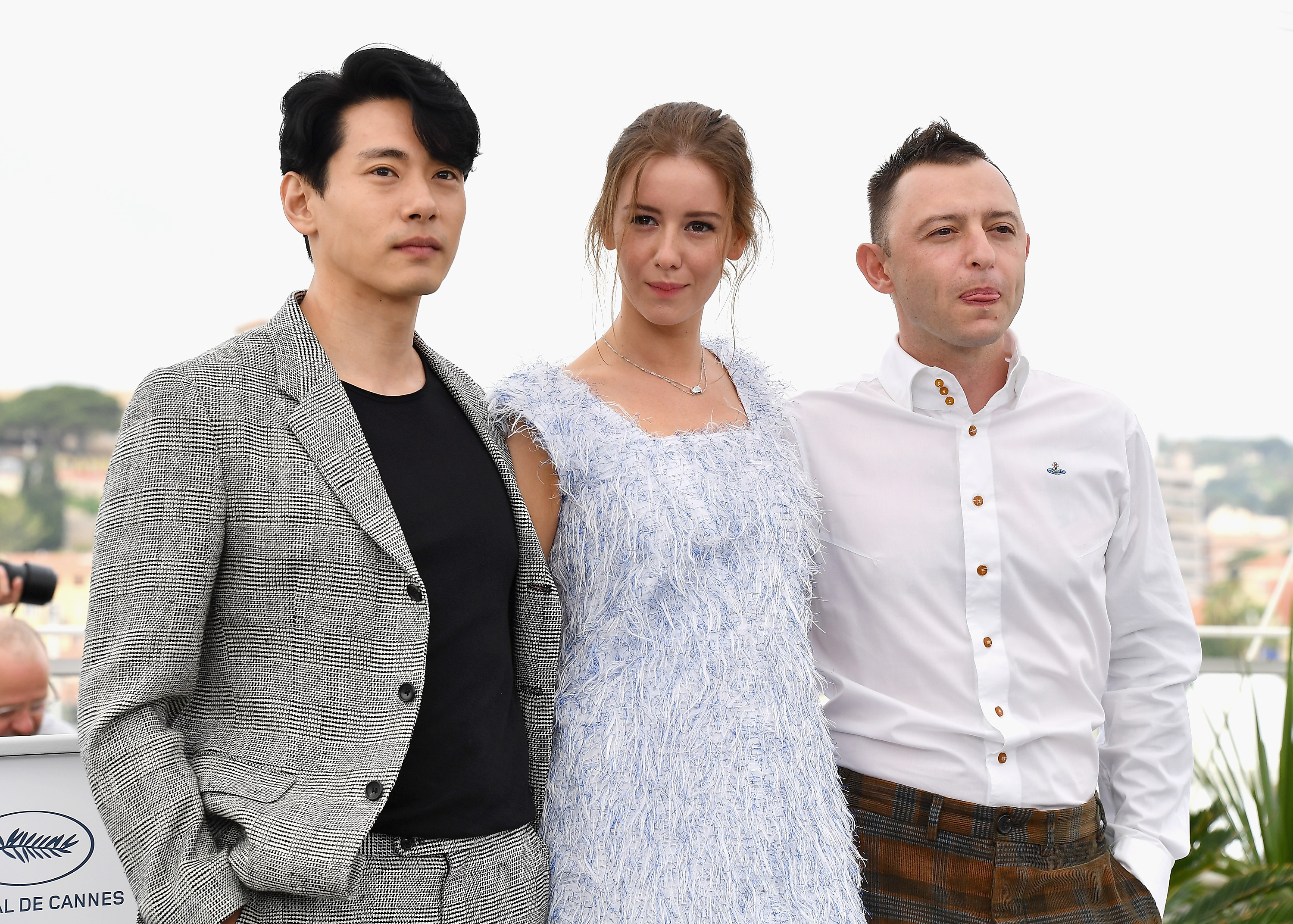 Teo Yoo, Irina Starshenbaum and Roma Zver attend the photocall for "Leto"  during the 71st annual Cannes Film Festival on May 10, 2018 in Cannes, France. (Dominique Charriau&mdash;WireImage/Getty Images)