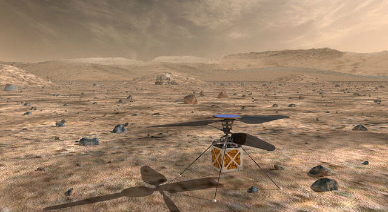 NASA is planning to send a helicopter to Mars in July of 2020 (Courtesy of NASA)