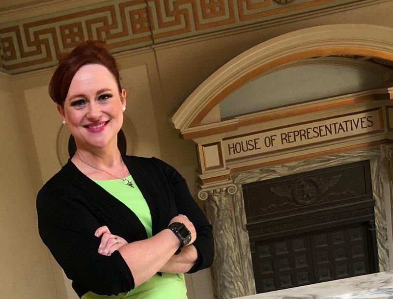 Melanie Spoon, a middle-school librarian in Oklahoma City, is running for office in the Republican primary against state Rep. Mike Osburn. (Courtesy of Melanie Spoon)