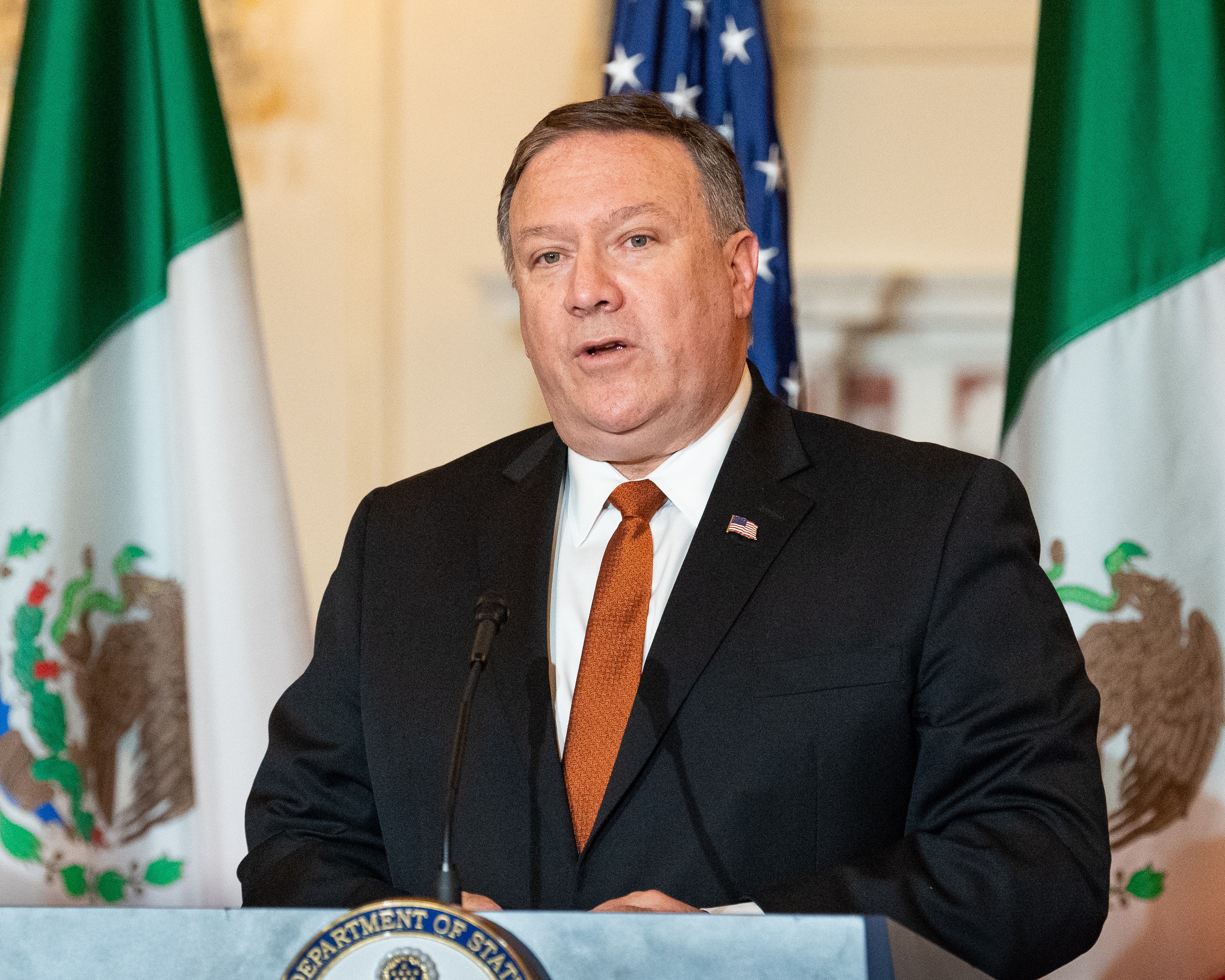 U.S. Secretary of State Mike Pompeo at the State Department