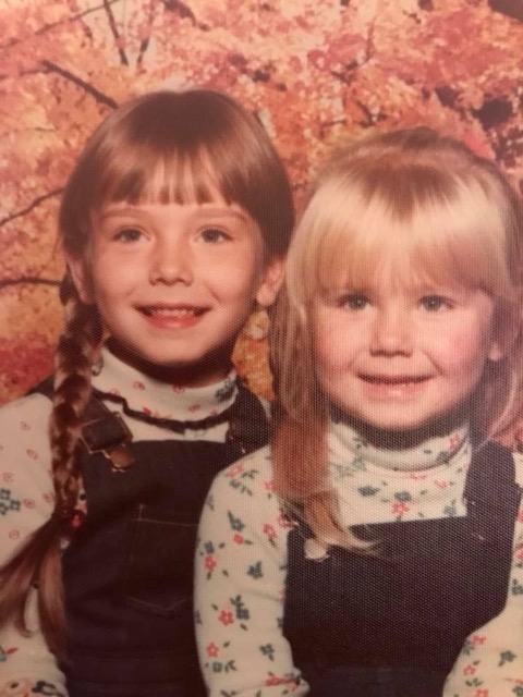 Nadia Bowers (R) and her sister, Alexandra "Sasha" Bowers (L) as children. (Courtesy of Nadia Bowers)