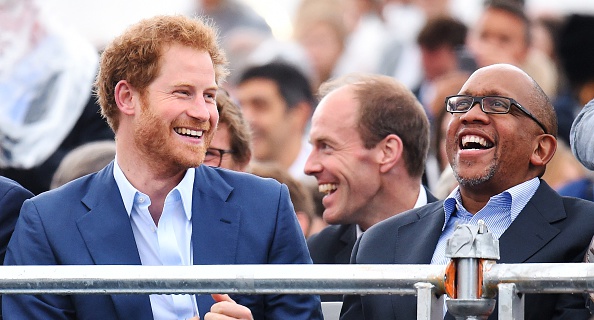 Prince Harry and Prince Seeiso of Lesotho during the Sentebale Concert at Kensington Palace on June 28, 2016 in London, England. (Dominic Lipinski - WPA Pool/Getty Images)