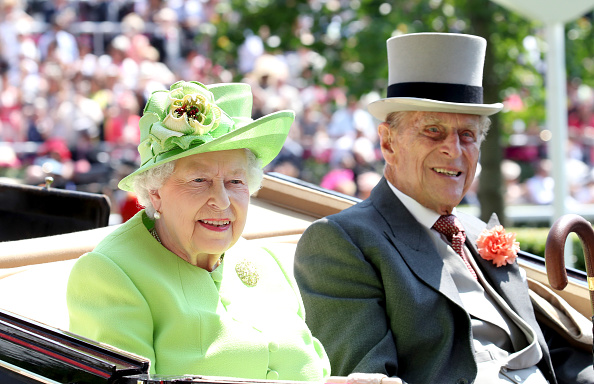 Queen Elizabeth and Prince Philip arrive at Royal Ascot 2017