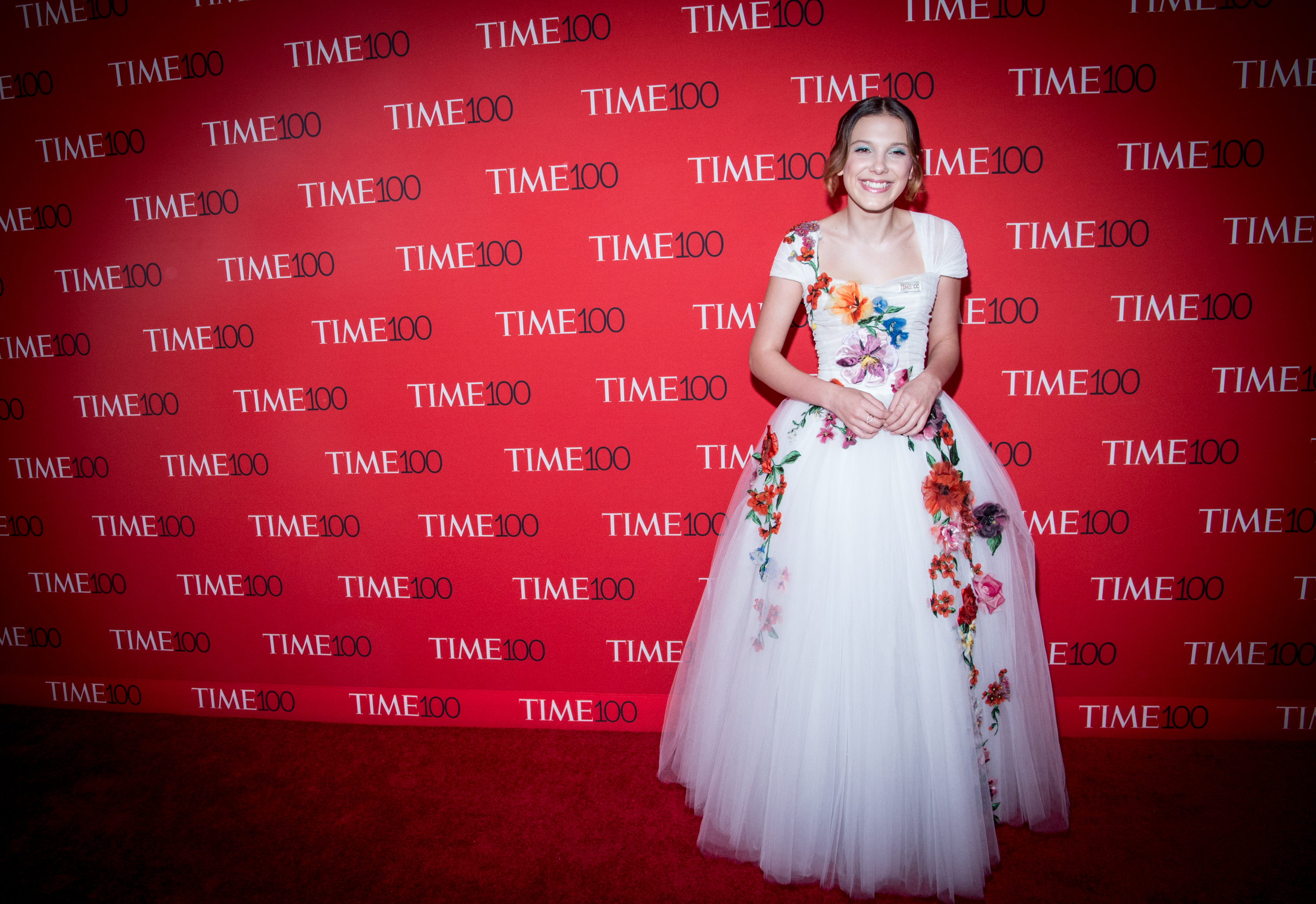 Actor Millie Bobby Brown attends the 2018 Time 100 Gala at Frederick P. Rose Hall, Jazz at Lincoln Center on April 24, 2018 in New York City. (Mark Sagliocco&mdash;WireImage)