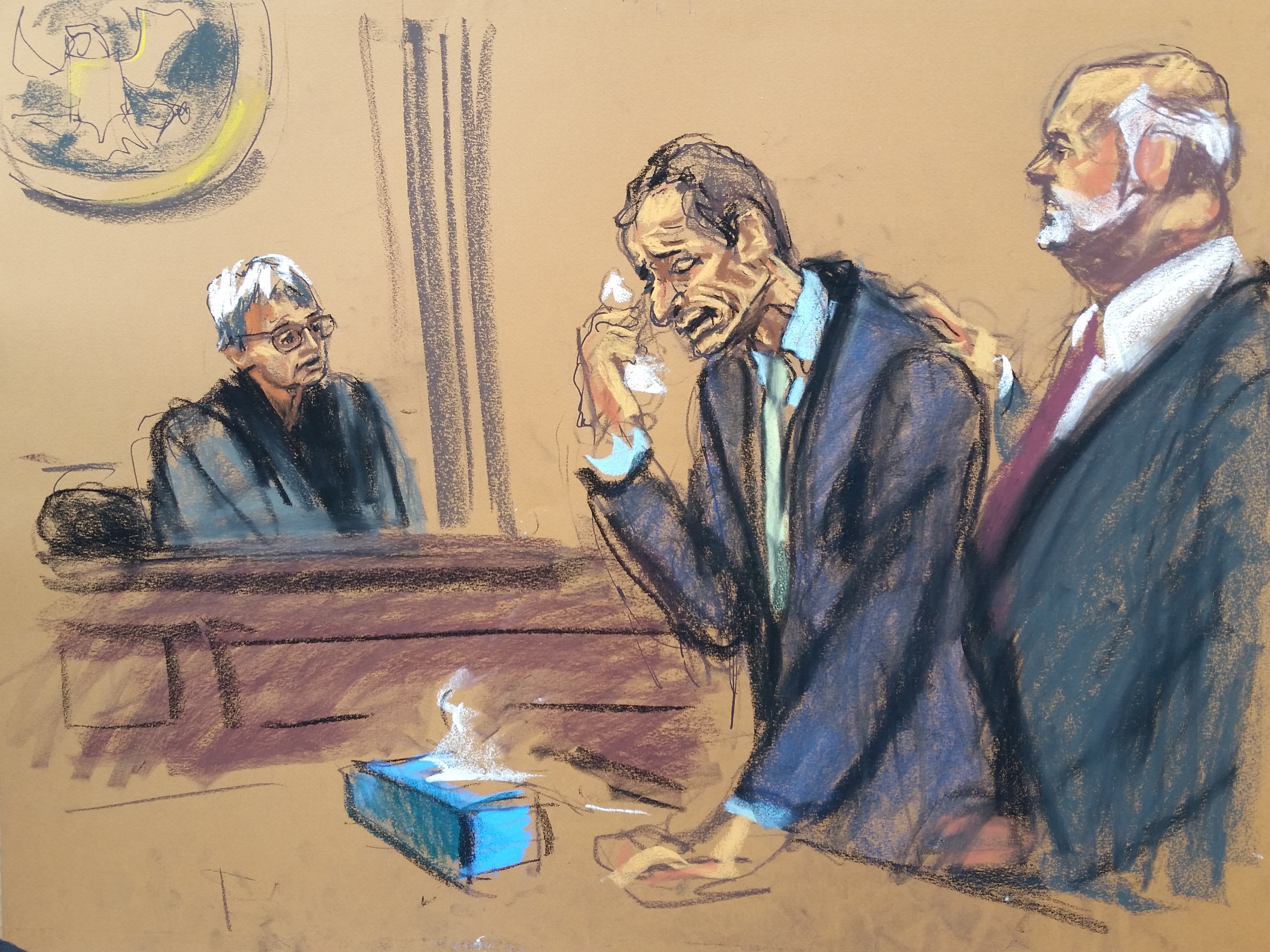 Jane Rosenberg captures Anthony Weiner at his sentencing in September 2017. (Jane Rosenberg)