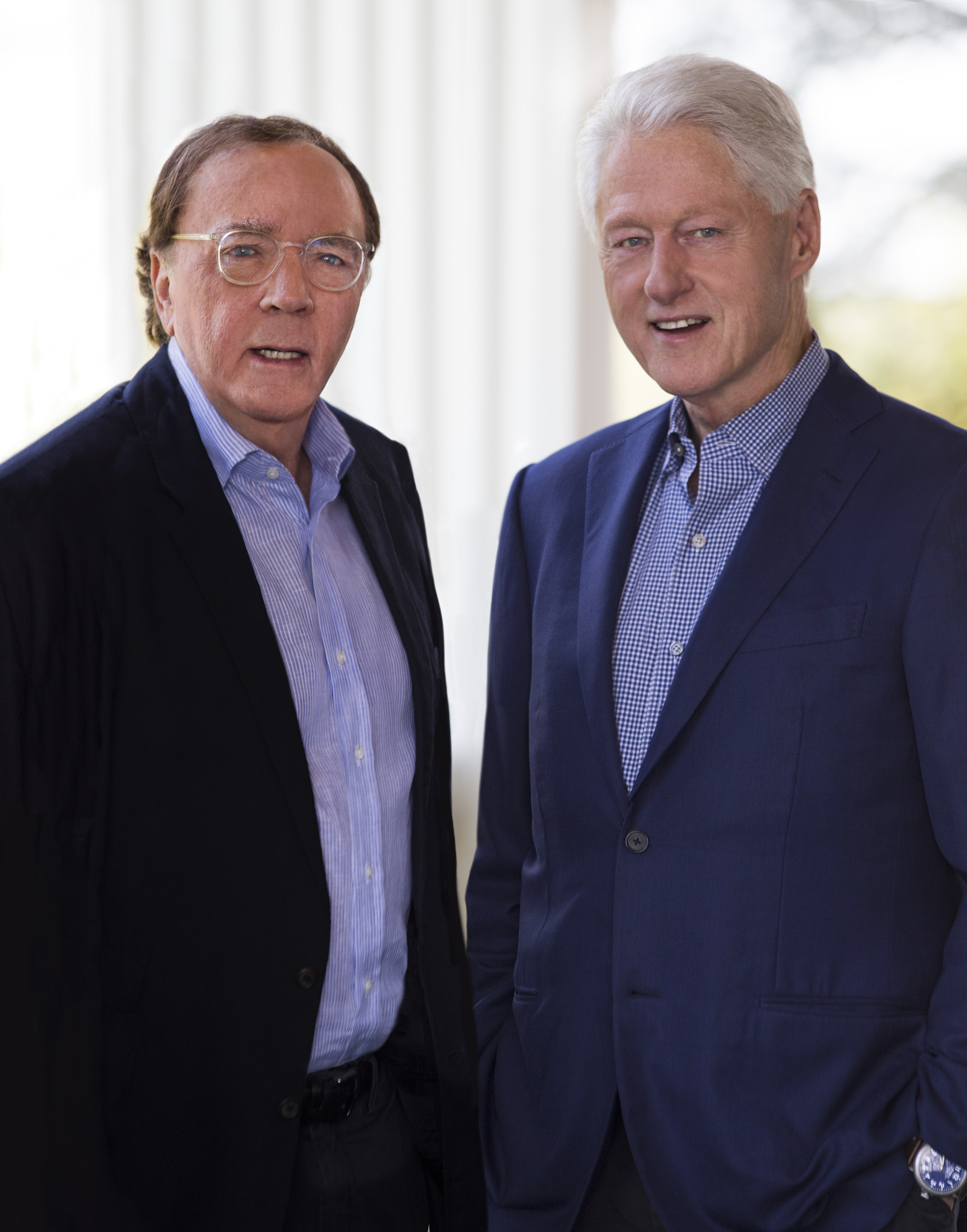 Bill Clinton and James Patterson, collaborators on "The President is Missing." (David Burnett)