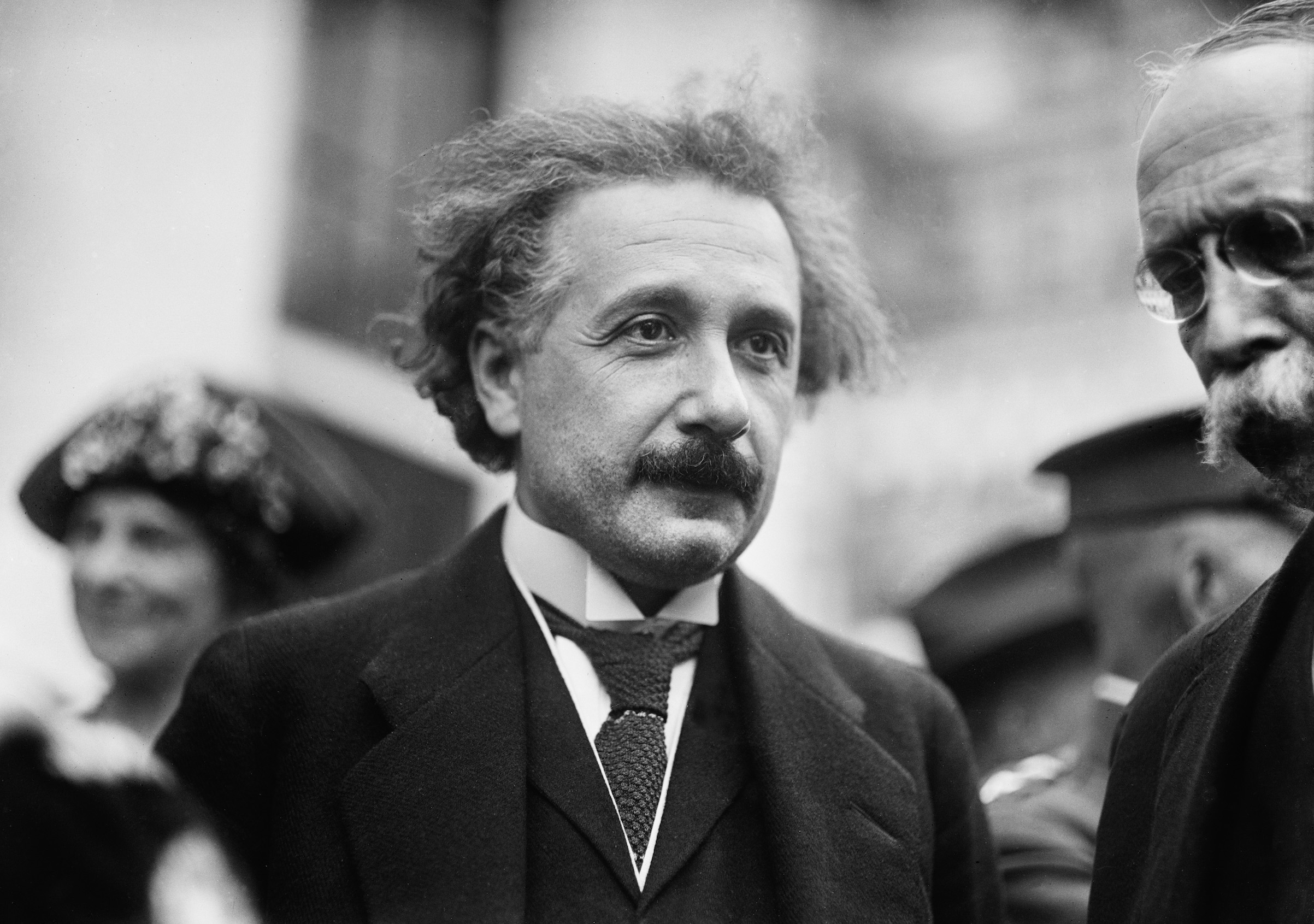 Albert Einstein, while visiting the White House in Washington, D.C., in the early 1920s. (Universal History Archive/Getty Images)