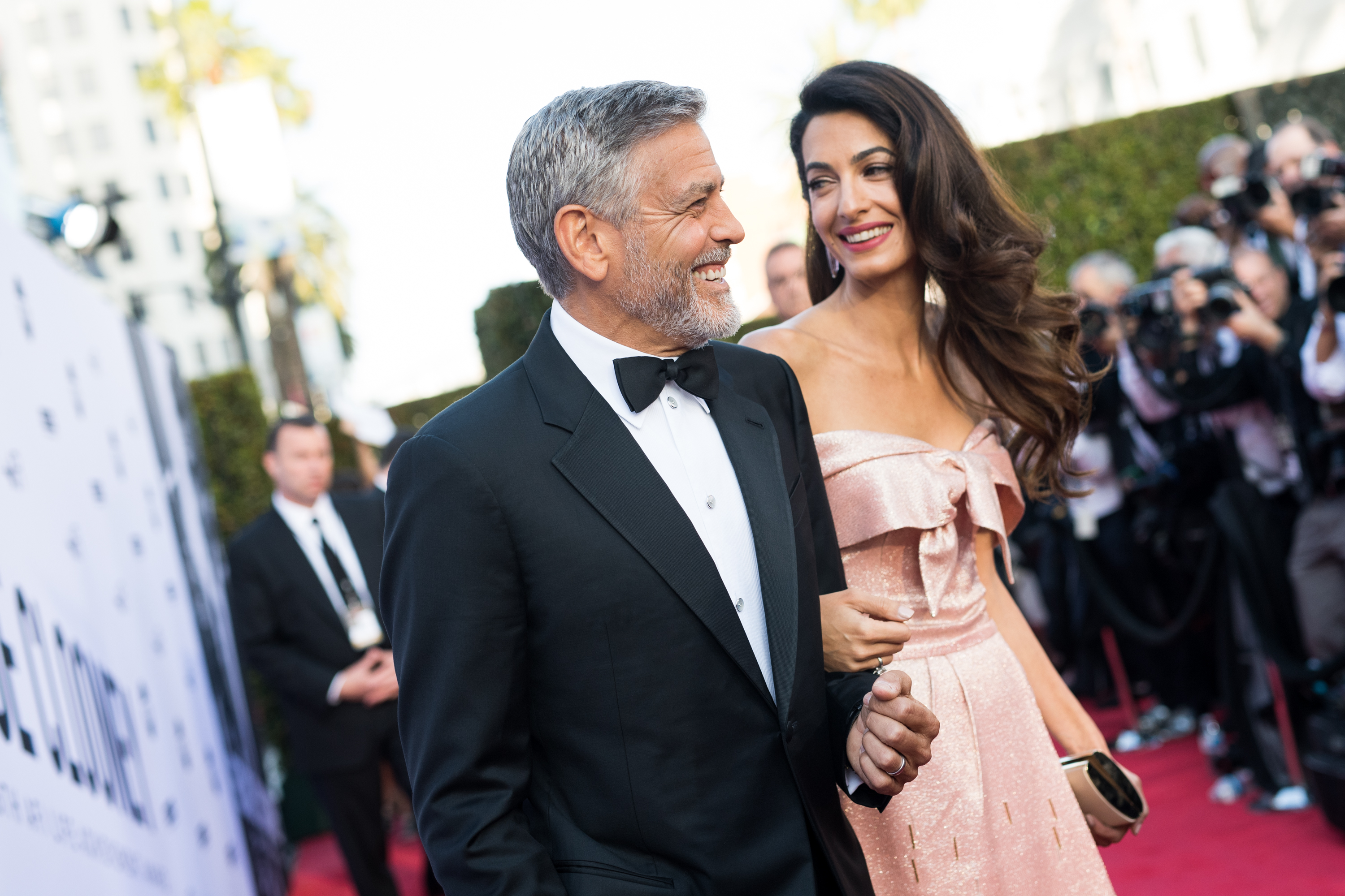Amal Clooney and George Clooney attend the American Film Institute's 46th Life Achievement Award Gala Tribute to George Clooney at Dolby Theatre on June 7, 2018 in Hollywood, California. (Emma McIntyre&mdash;Getty Images for Turner)