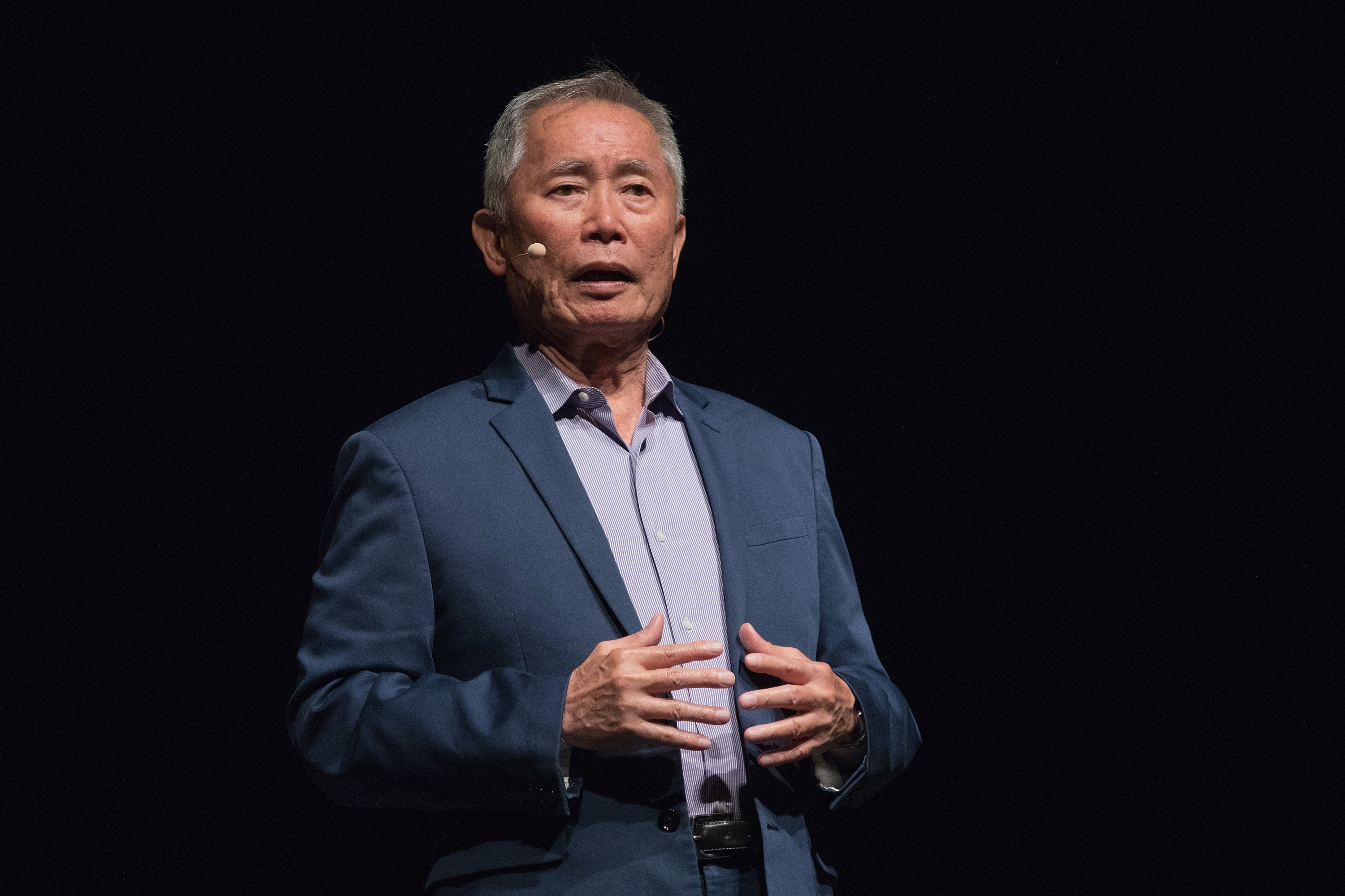 Actor George Takei speaks onstage during 'An Evening with George Takei' at the Long Center on May 4, 2018 in Austin, Texas. (Rick Kern/WireImage)
