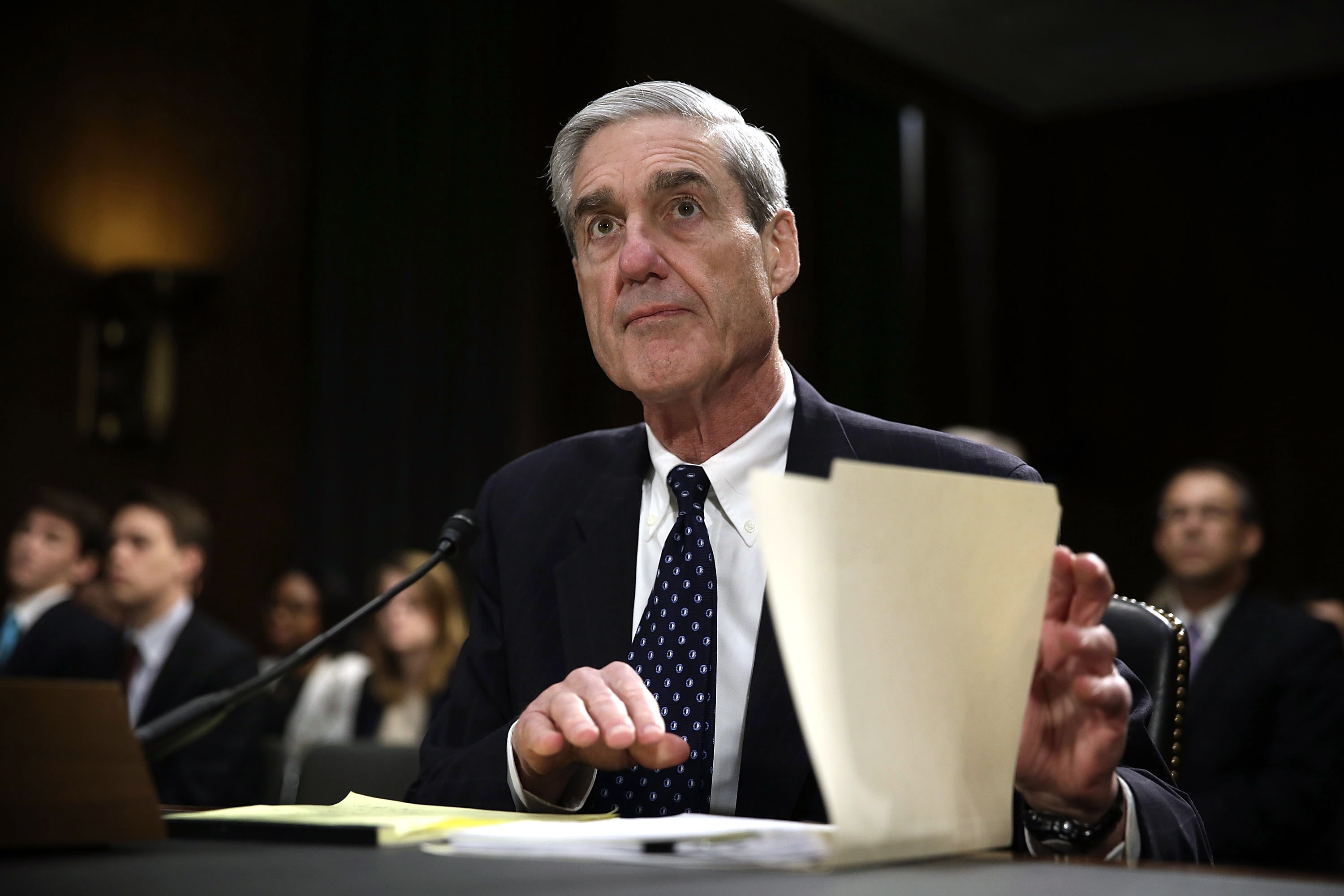 Robert Mueller waits for the beginning of a hearing before the Senate Judiciary Committee on June 19, 2013 in Washington, DC. (Alex Wong&mdash;Getty Images)