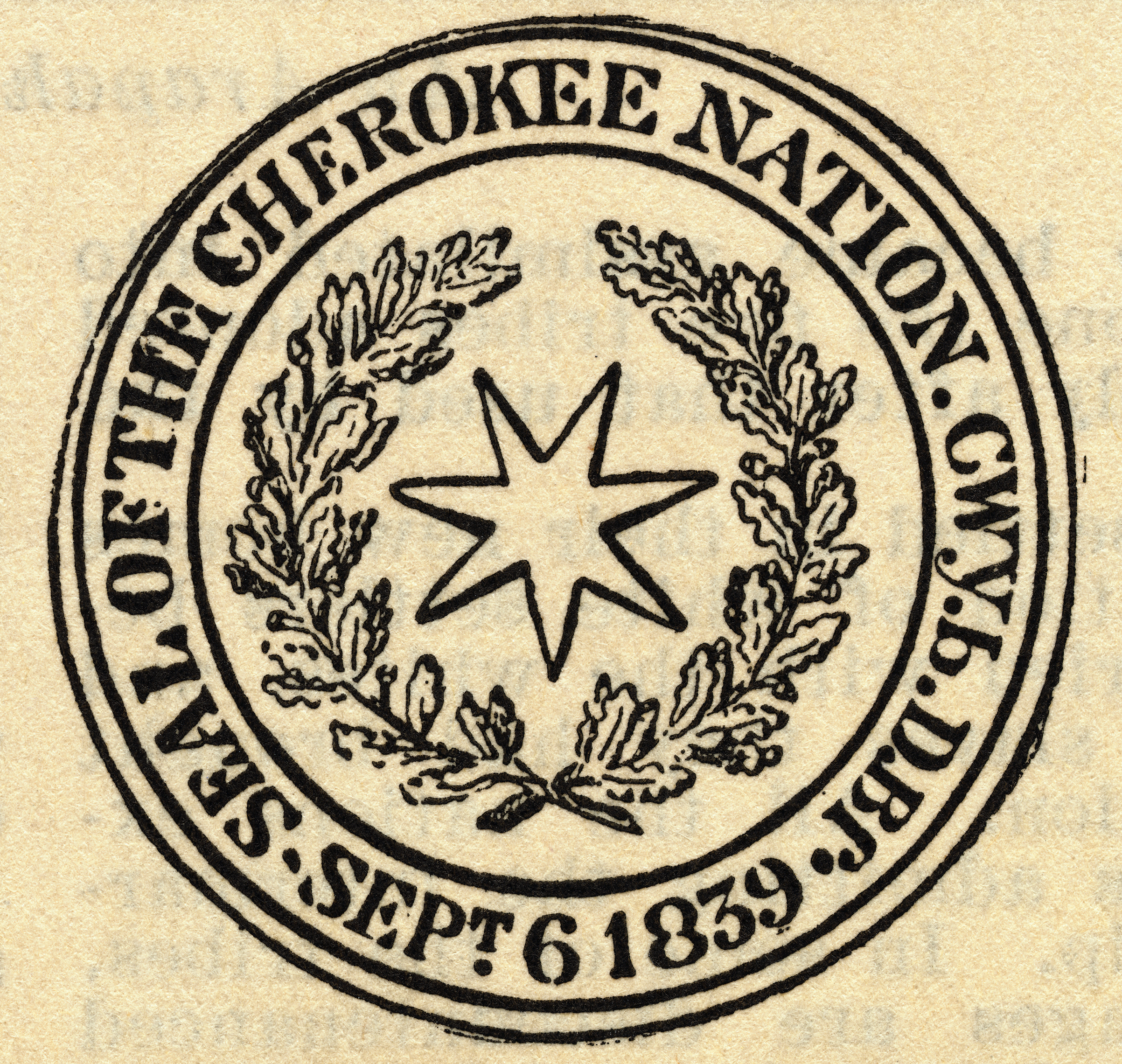 Seal of the Cherokee Nation in 1839 (Bettmann/Getty Images)