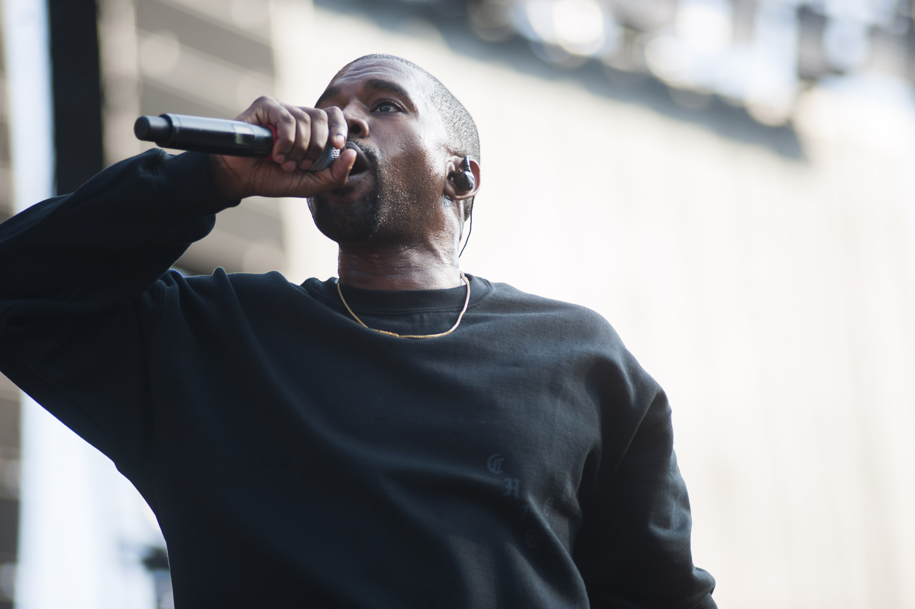 Kanye West at the Magnificent Coloring Day Festival at Comiskey Park in Chicago, Illinois, September 24, 2016. (Paul Natkin—Getty Images)