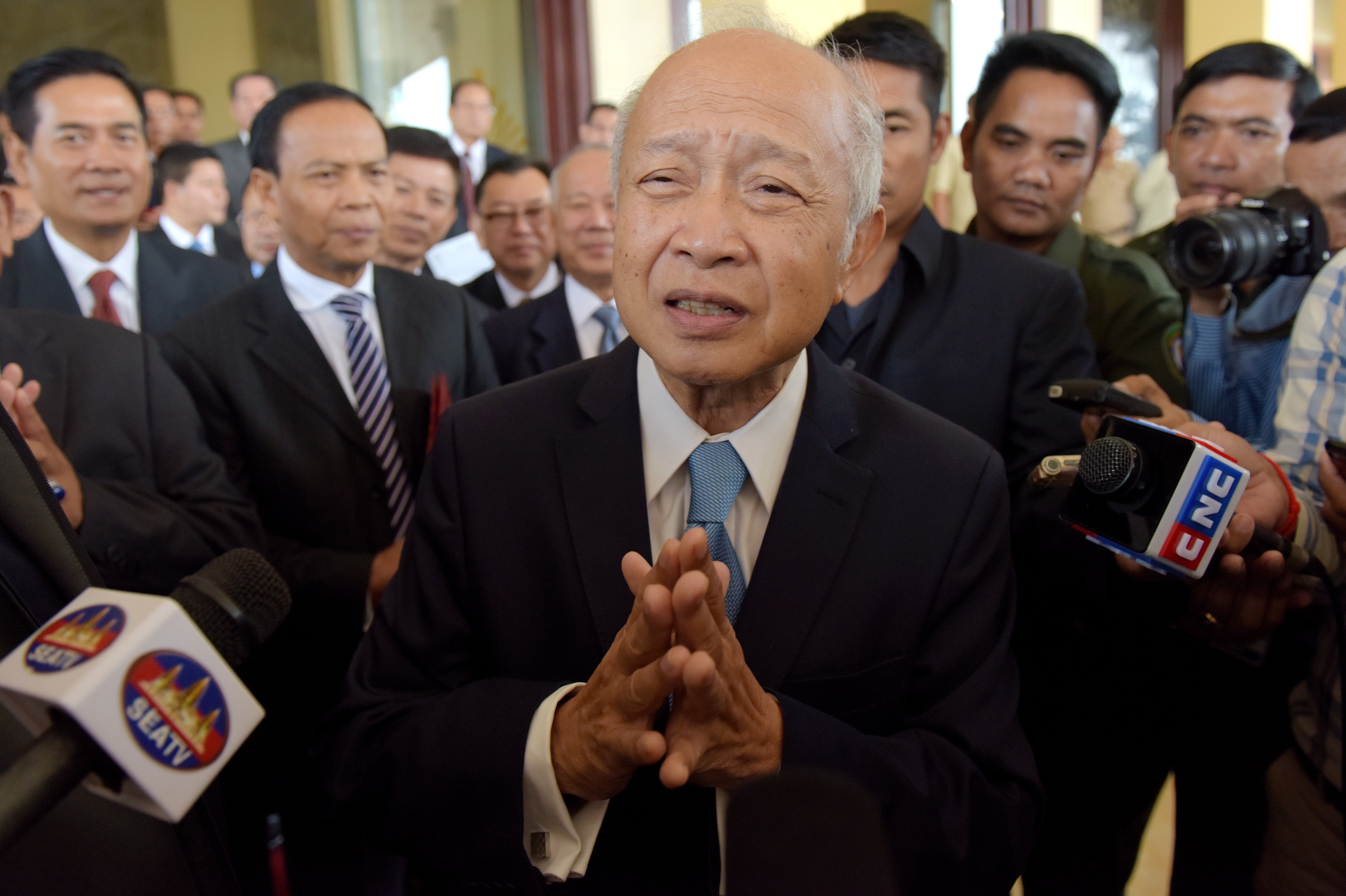 Cambodia's Prince Norodom Ranariddh at the National Assembly building in Phnom Penh on Nov. 27, 2017. (Tang Chhin Sothy&mdash;AFP/Getty Images)