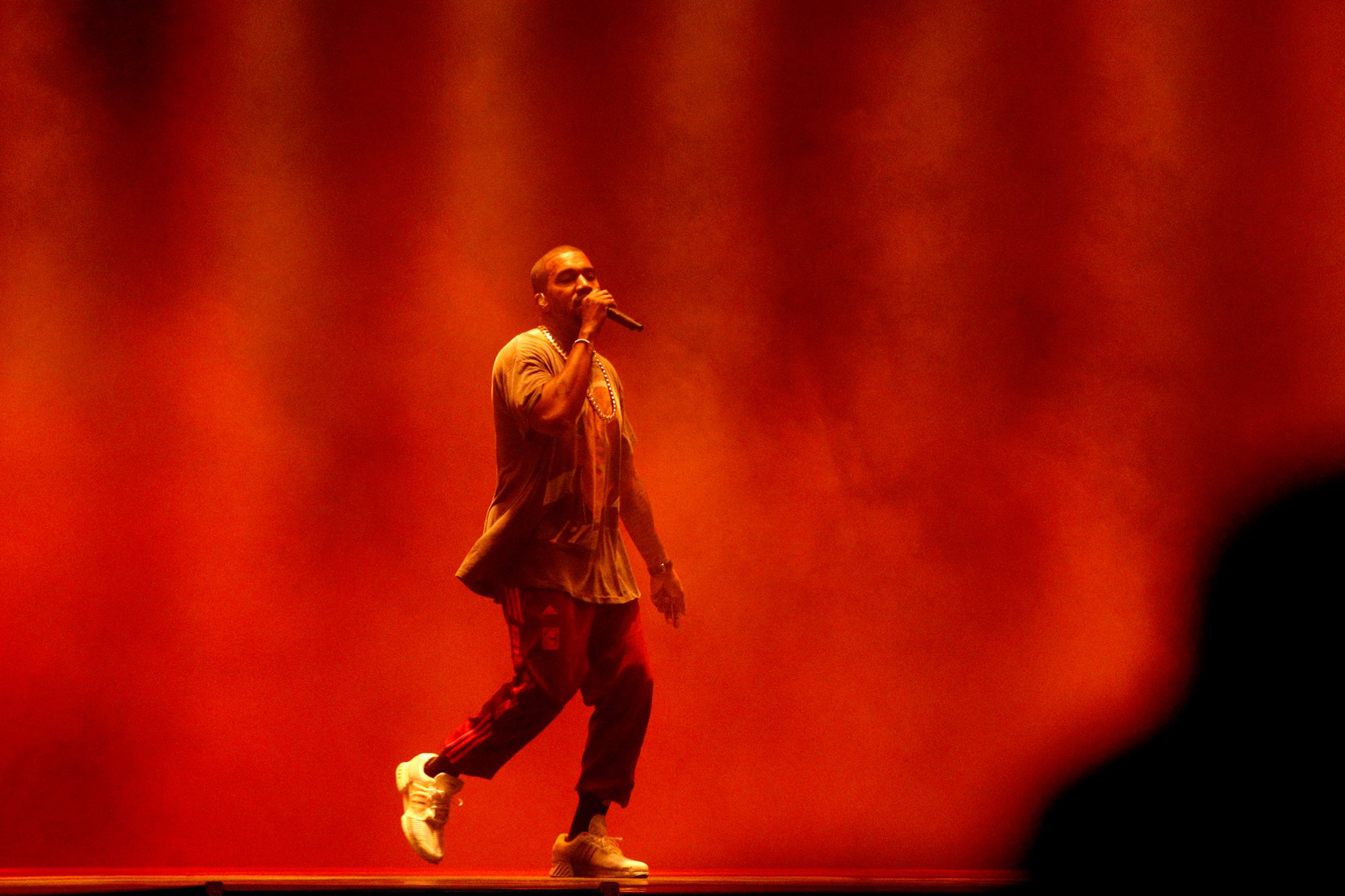 Kanye West performs onstage during The Meadows Music & Arts Festival on Oct. 2, 2016 in New York.