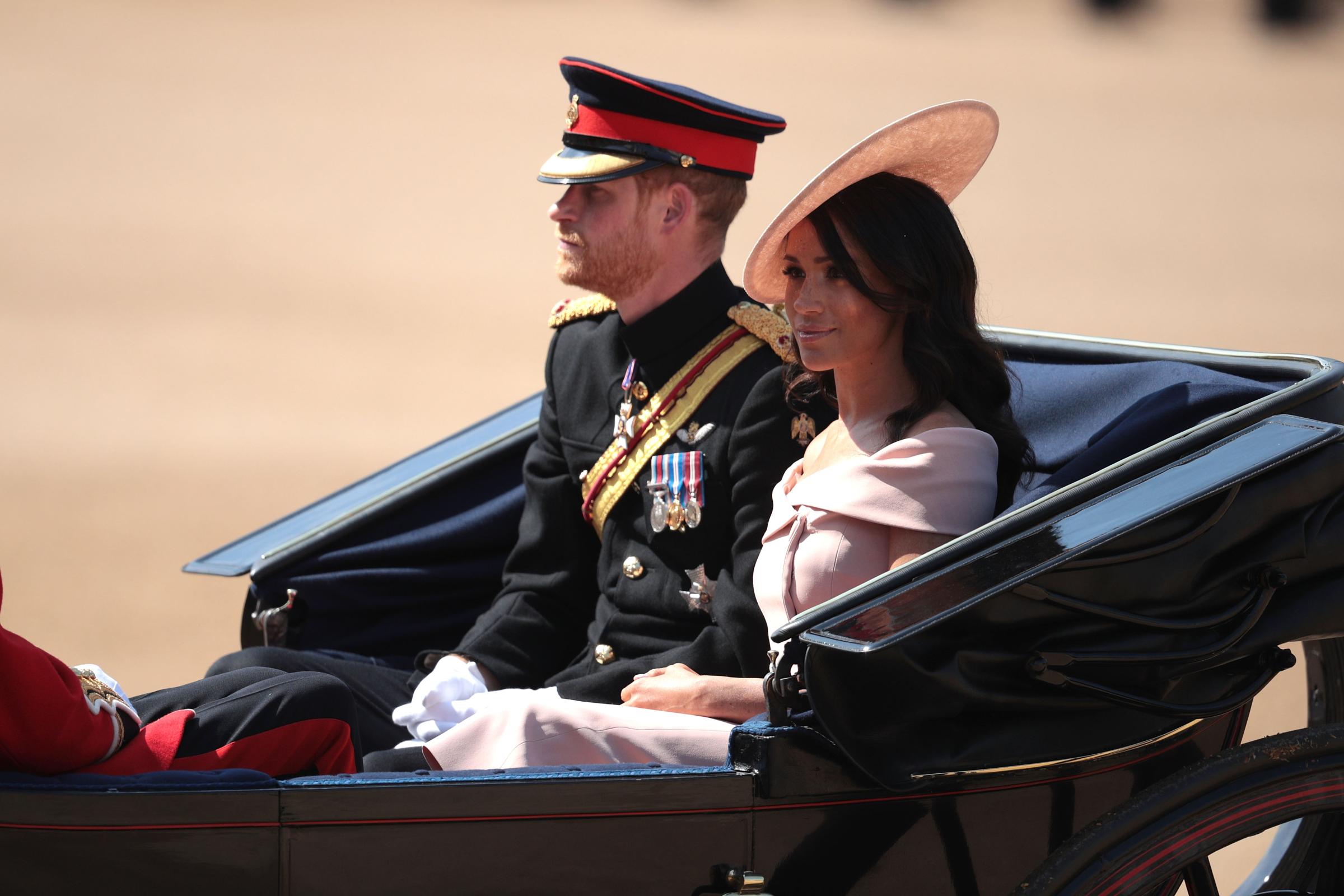 Meghan Markle and Prince Harry at Trooping the Colour