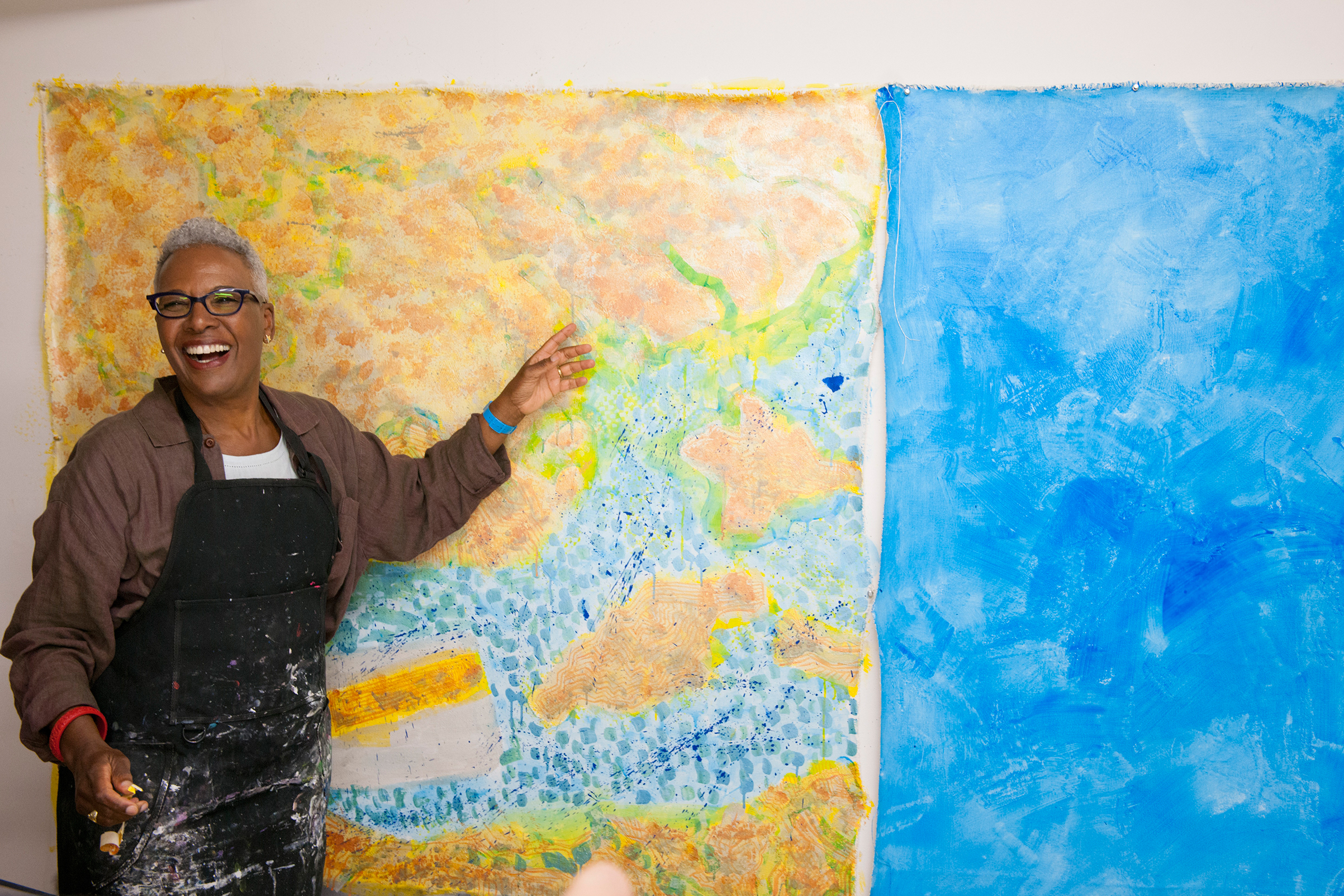 It’s all about process: Painter shows off her progress on the canvas (John Emerson)