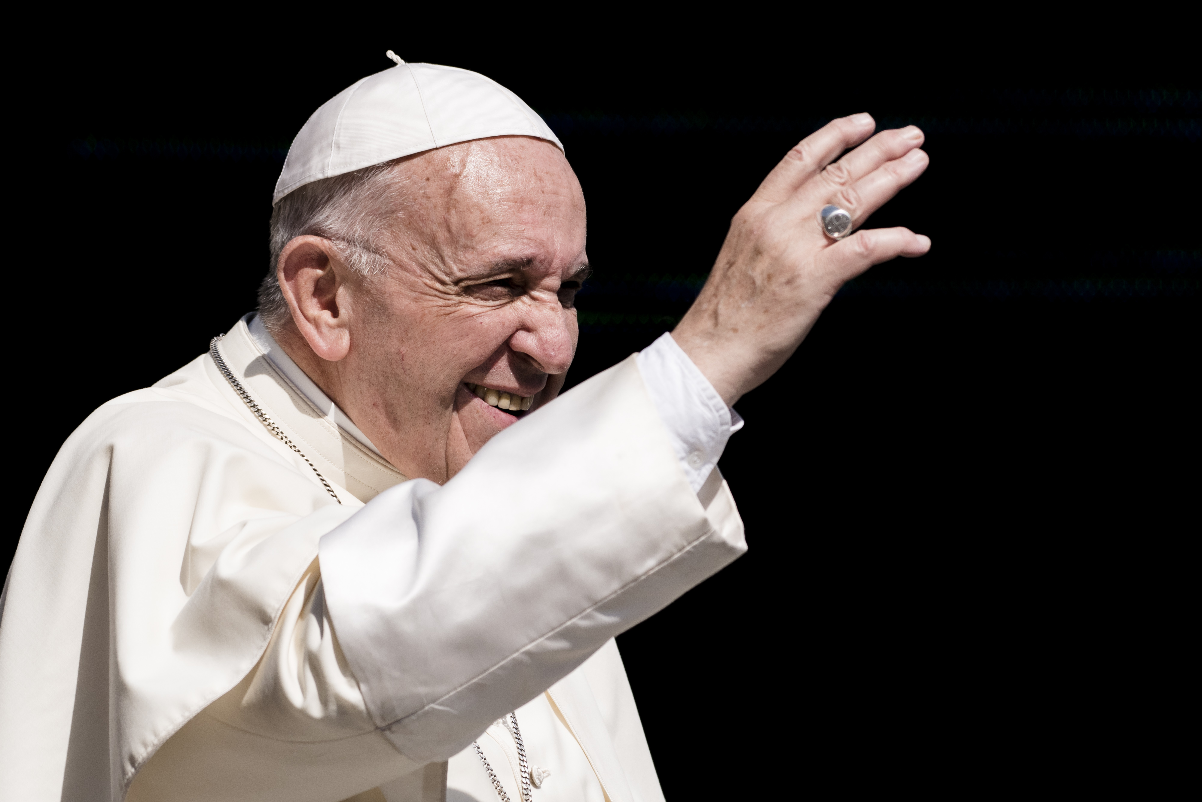 Pope Francis arrives for his weekly general audience, Wednesday, June 20, 2018. (NurPhoto&mdash;NurPhoto via Getty Images)