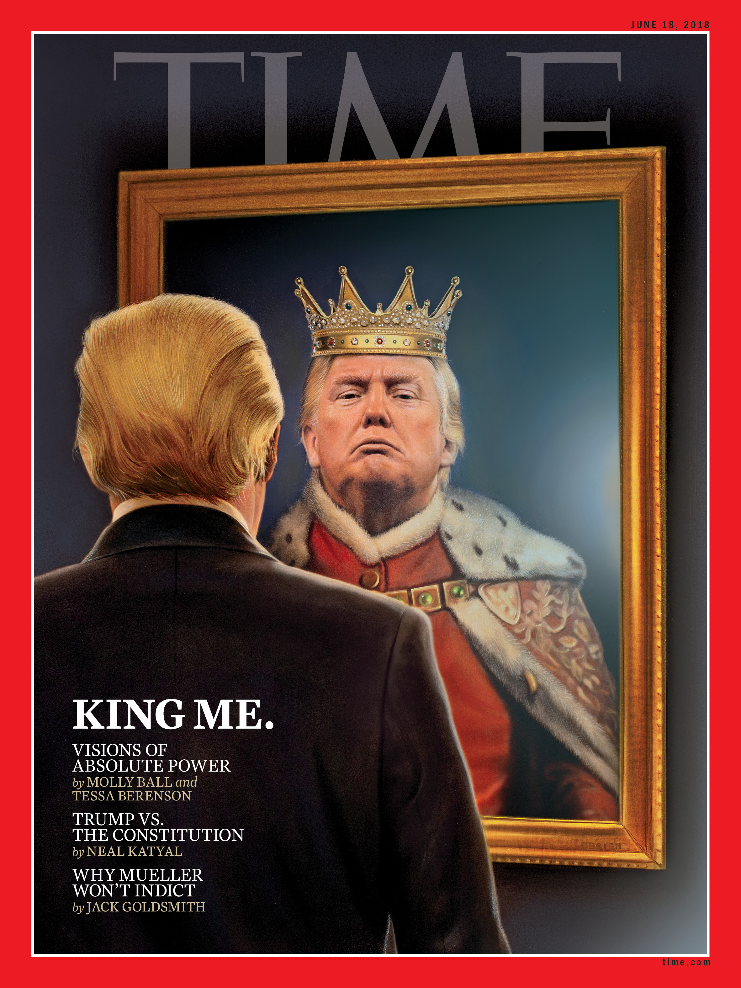 Donald Trump King Me Time Magazine Cover