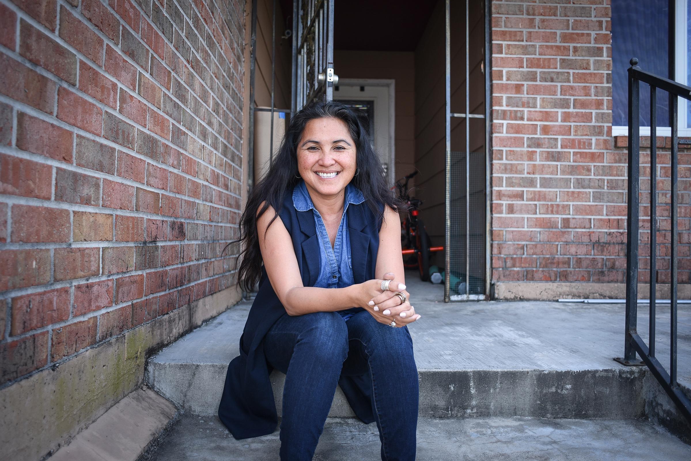 Cyndi Nguyen, who won a seat on the City Council in last year's election, outside her home in the Village de l'Est neighborhood of New Orleans, March 28, 2018.