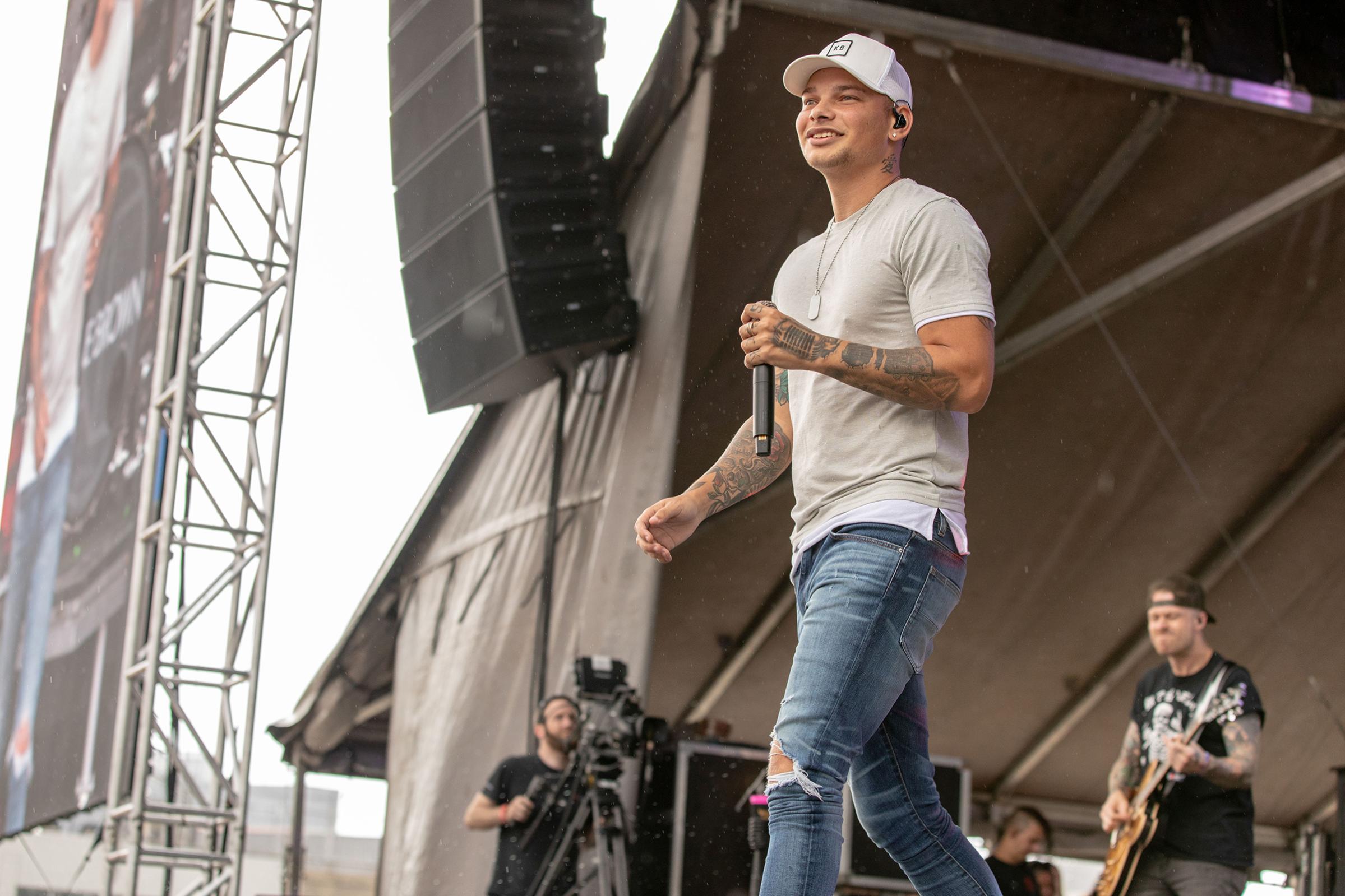 Kane Brown performs at the Windy City Smokeout Festival on July 15, 2018 in Chicago.