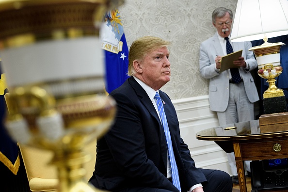 US President Donald Trump in the Oval Office of the White House in Washington, DC on July 2nd, 2018. (BRENDAN SMIALOWSKI&mdash;AFP/Getty Images)