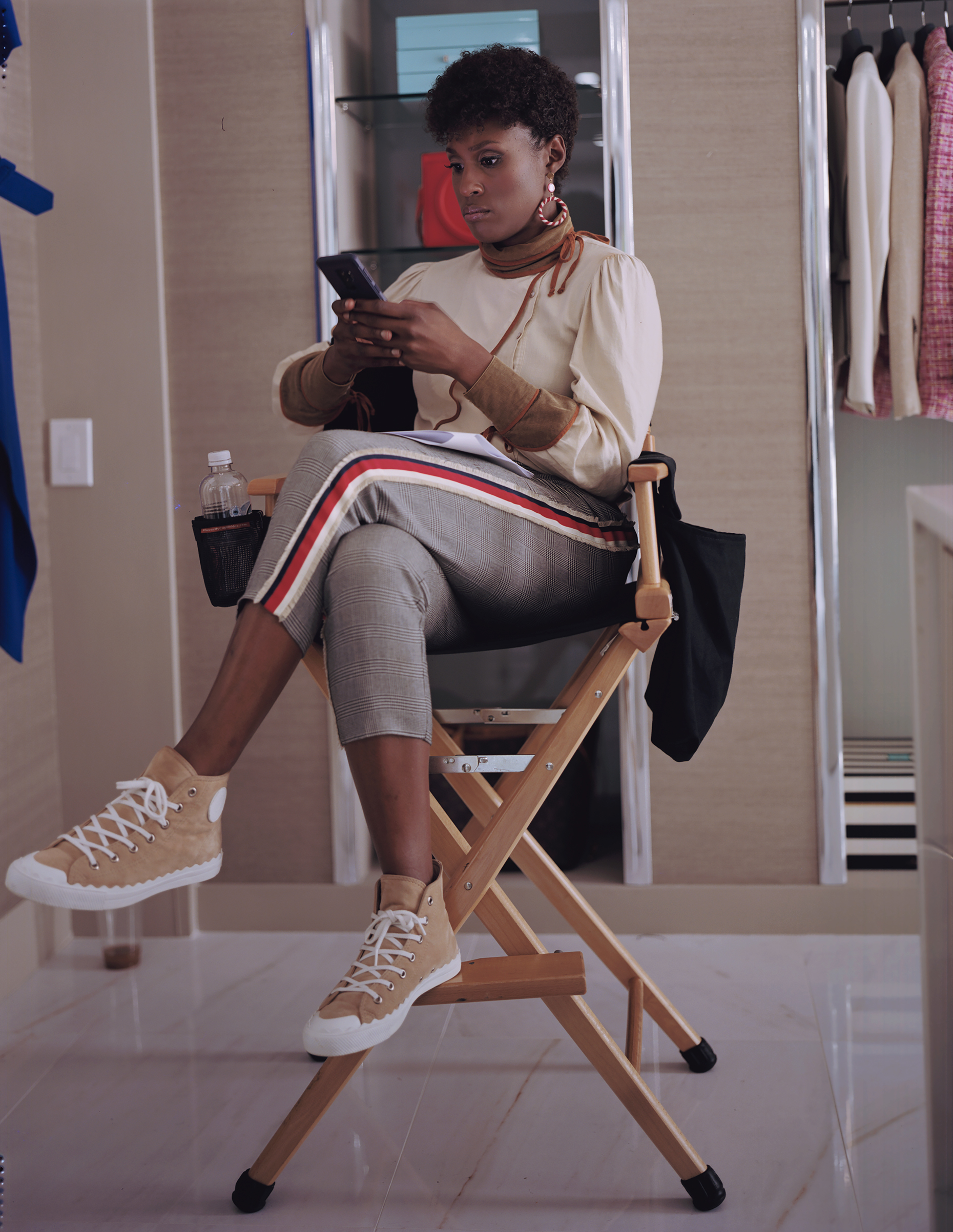 Issa Rae looks over her script on the set of Universal Pictures’ Little. Marsai Martin is executive-producing with Will Packer, who has grossed some $500 million at the box office with other Georgia-based films like Ride Along, No Good Deed and Stomp the Yard. (RaMell Ross for TIME)