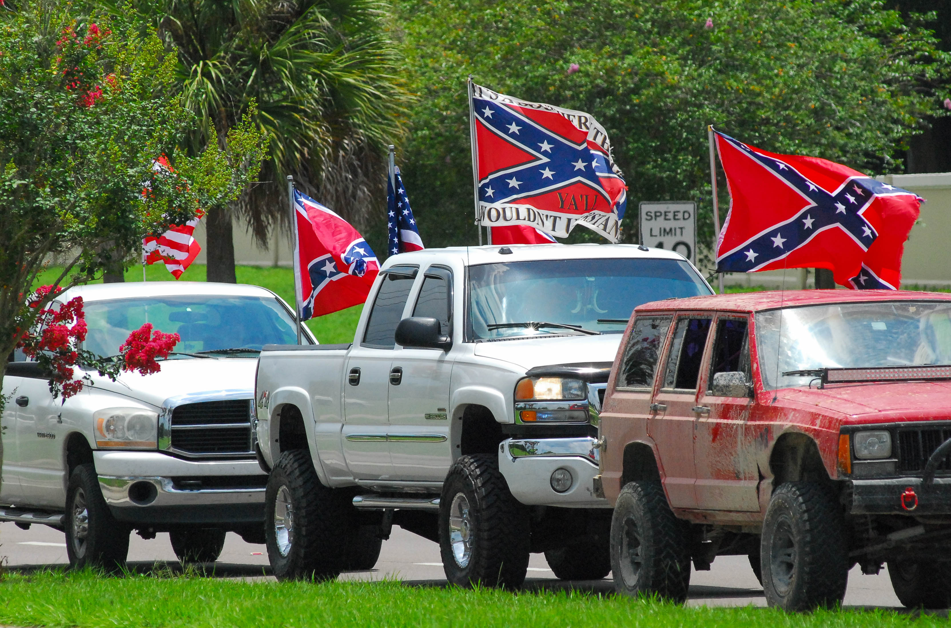 Confederate Flags and Pickup Trucks