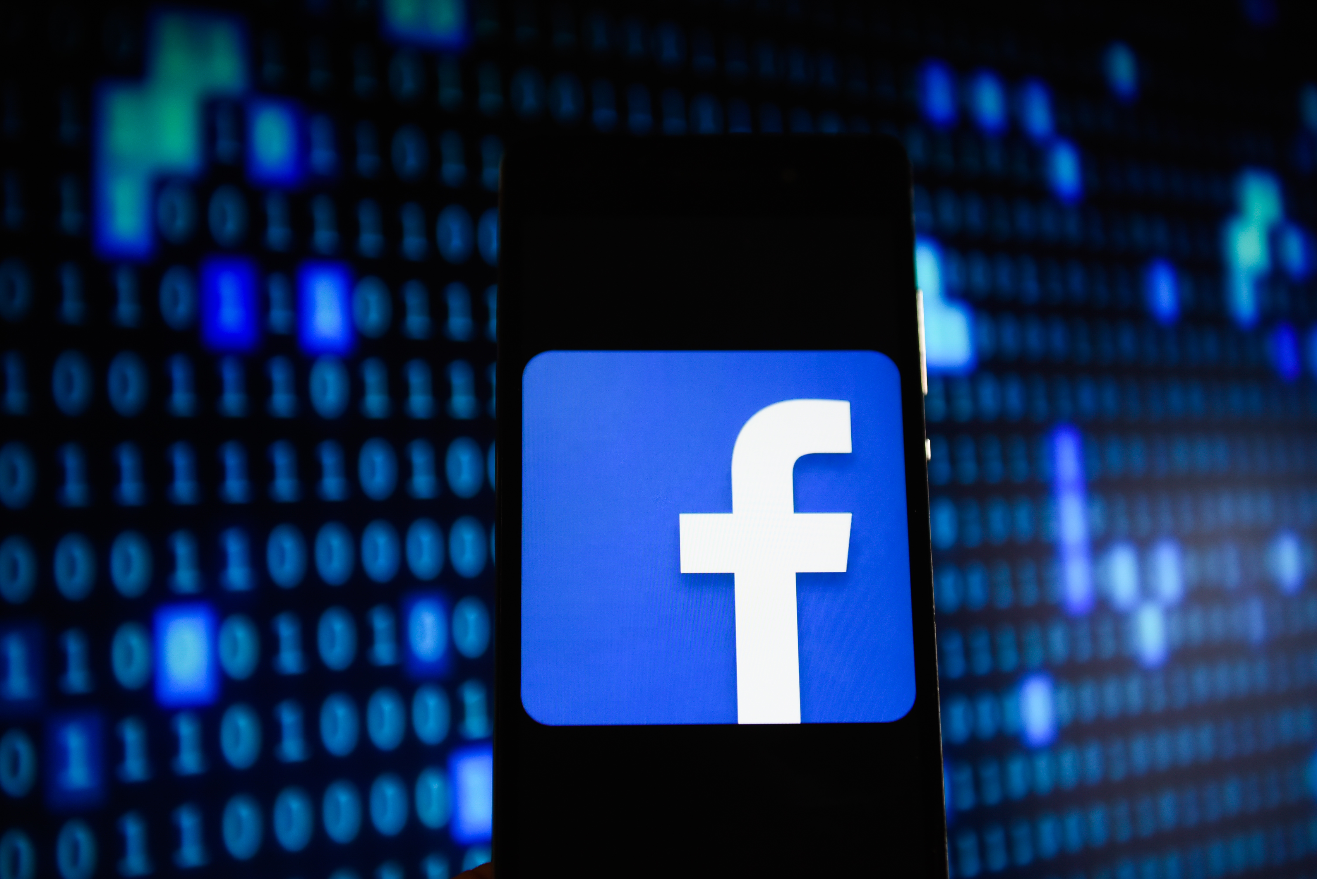 Facebook logo is seen in an Android mobile device in Krakow, Poland on July 25, 2018. (Omar Marques/SOPA Images/LightRocket via Getty Images)