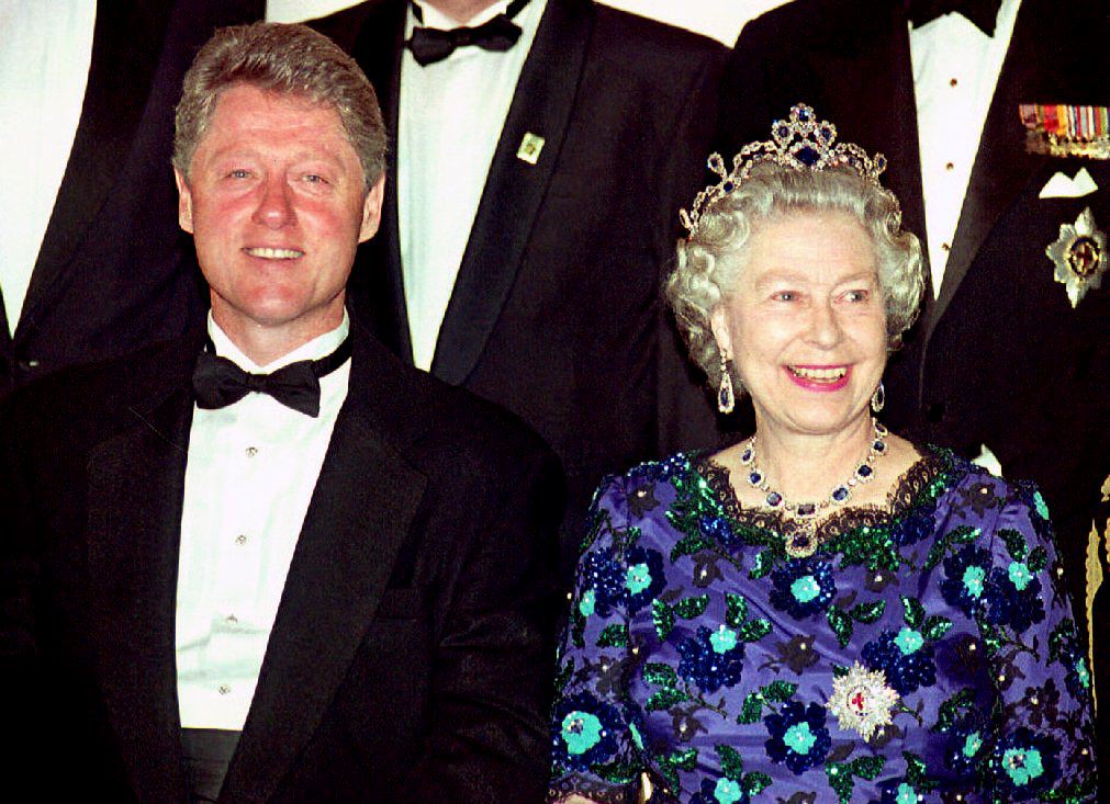US President Bill Clinton and Britain's
