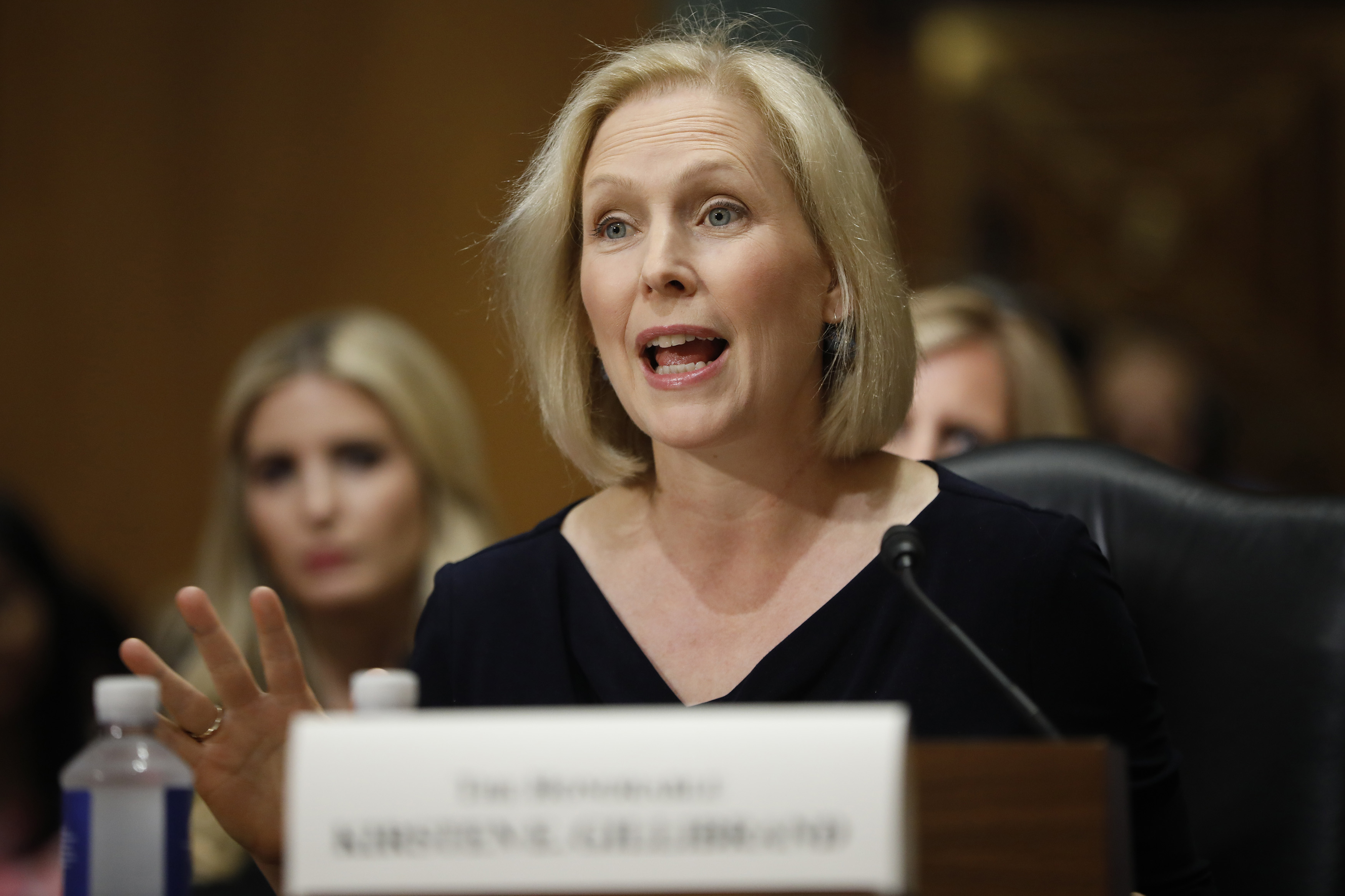 Sen. Kirsten Gillibrand (D-NY) speaks during a Commerce Committee hearing on paid family leave July 11, 2018 on Capitol Hill in Washington, D.C. (Aaron P. Bernstein&mdash;Getty Images)