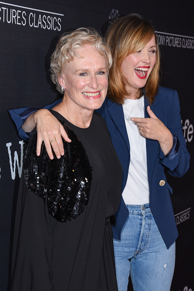 Glenn Close and Rose Byrne attend the Los Angeles Premiere of 'The Wife'